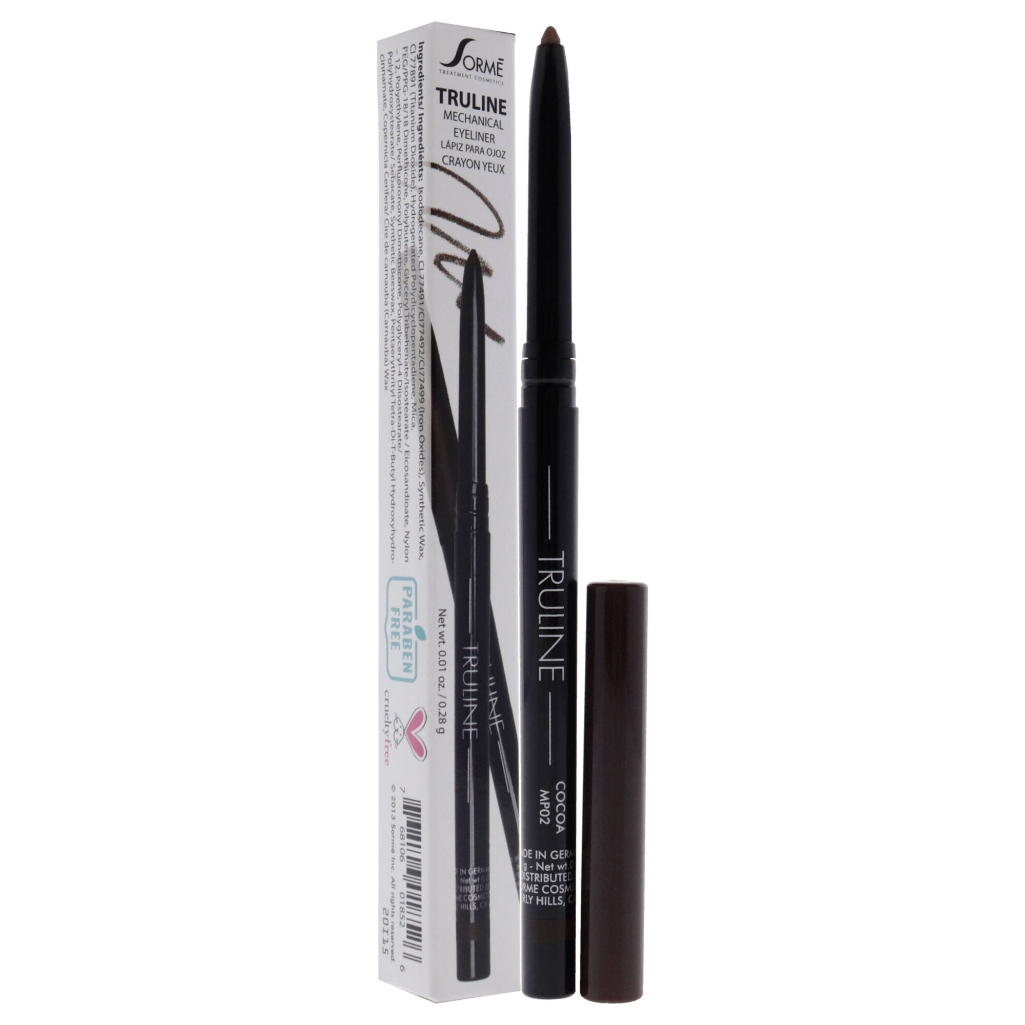 Truline Mechanical Eye Pencil - MP02 Cocoa by Sorme Cosmetics for Women - 0.01 oz Eye Pencil, See Description, alternate image number 1