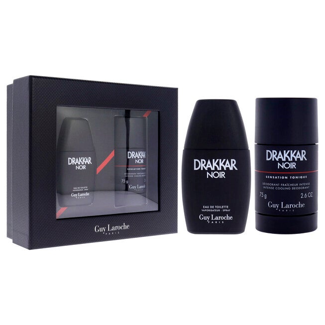 Drakkar Noir by Guy Laroche for Men - 2 Pc Gift Set 1oz EDT Spray, 2.6oz Deodorant Stick, See Description, alternate image number 2