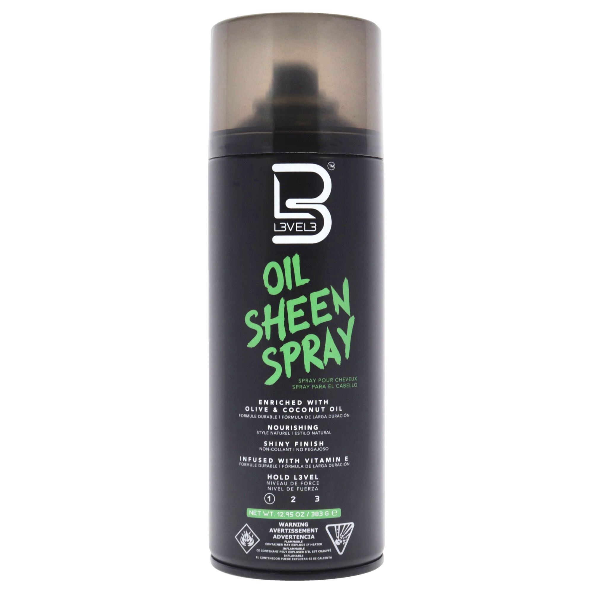 Oil Sheen Spray by L3VEL3 for Men - 12.95 oz Hair Spray, , alternate image number 3