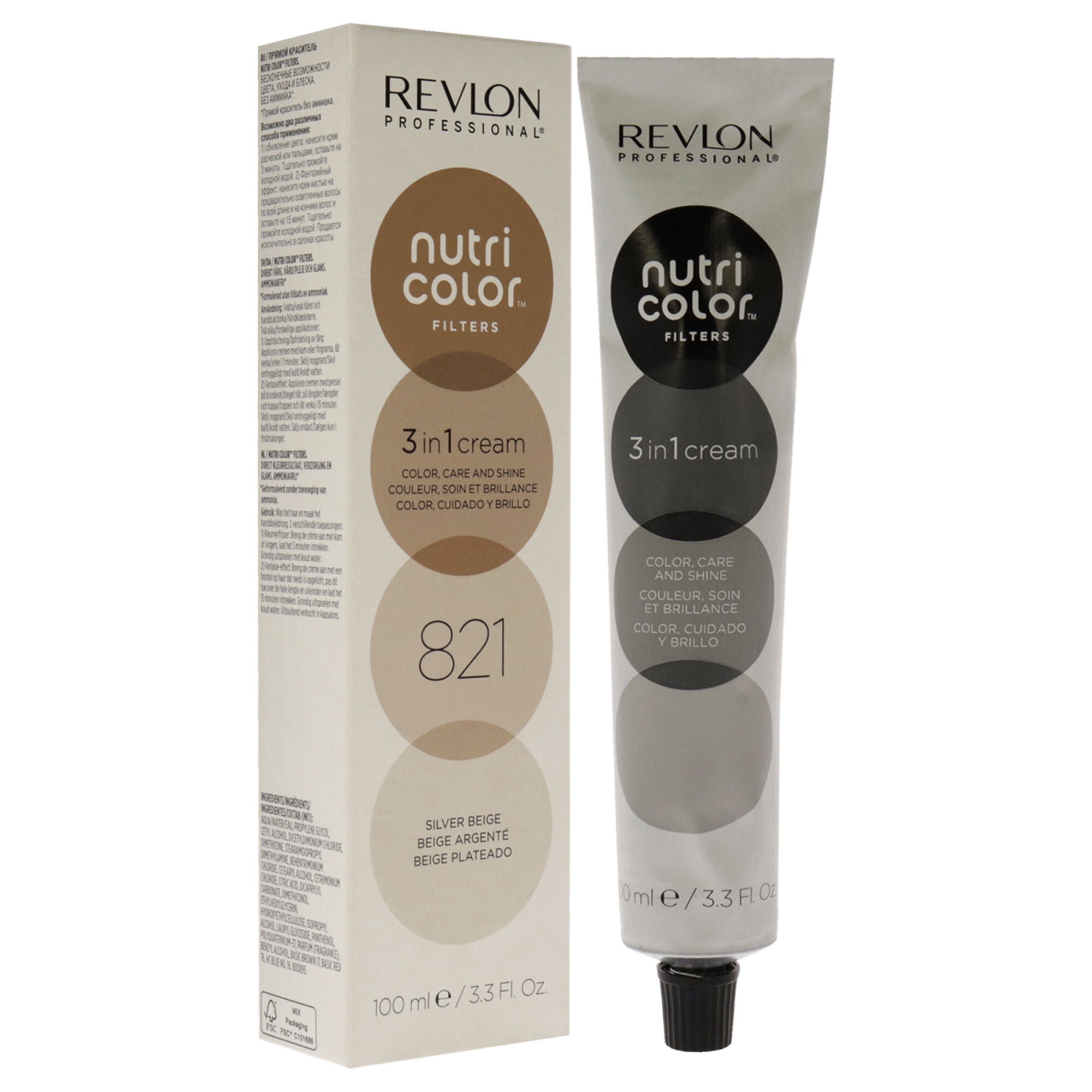 Nutri Color Cream - 821 Silver Beige by Revlon for Unisex - 3.3 oz Hair Color, , alternate image number 6