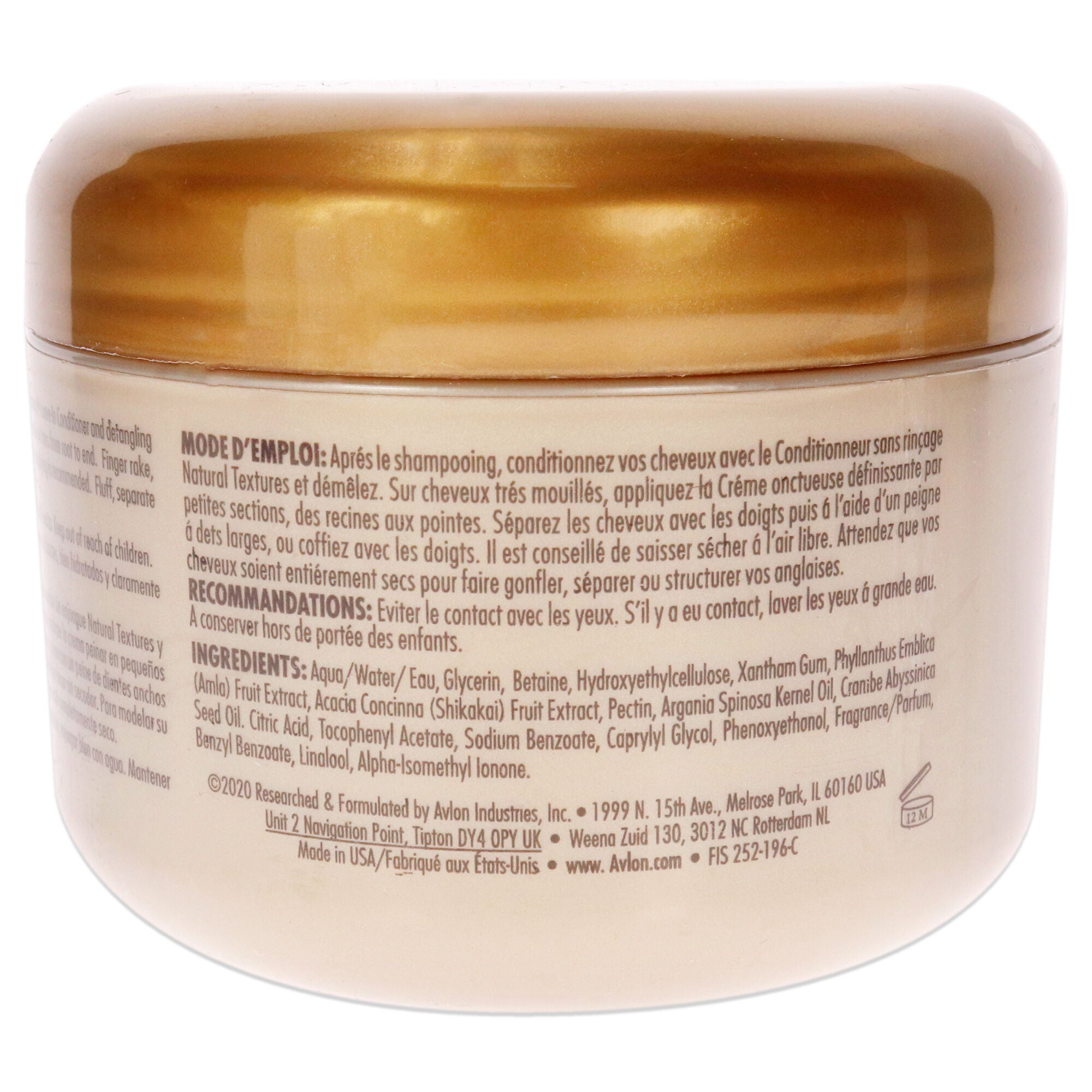 KeraCare Natural Defining Custard Cream by Avlon for Unisex - 8 oz Cream, See Description, alternate image number 1
