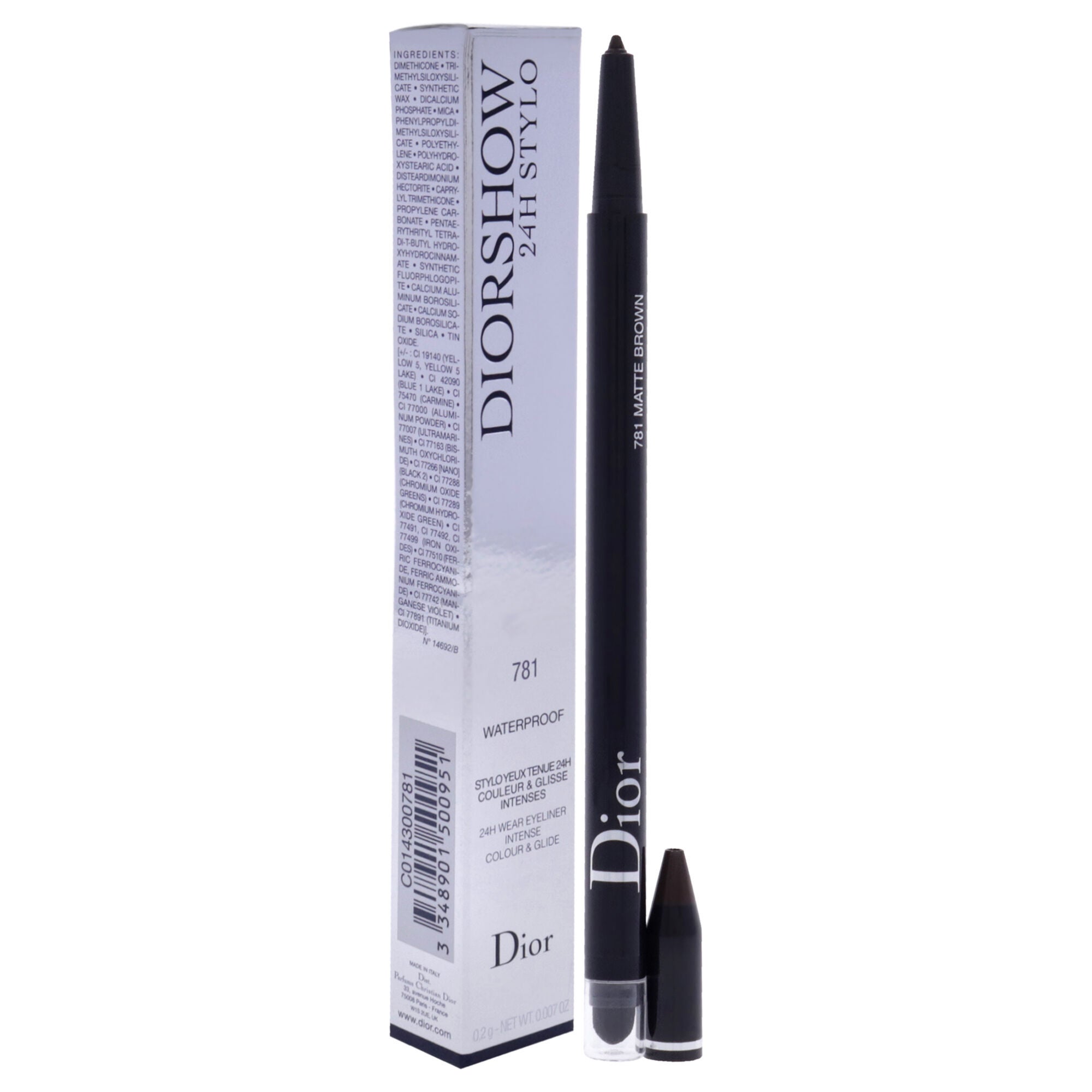 Diorshow 24H Stylo Waterproof Eyeliner - 781 Matte Brown by Christian Dior for Women - 0.007 oz Eyel, See Description, alternate image number 1
