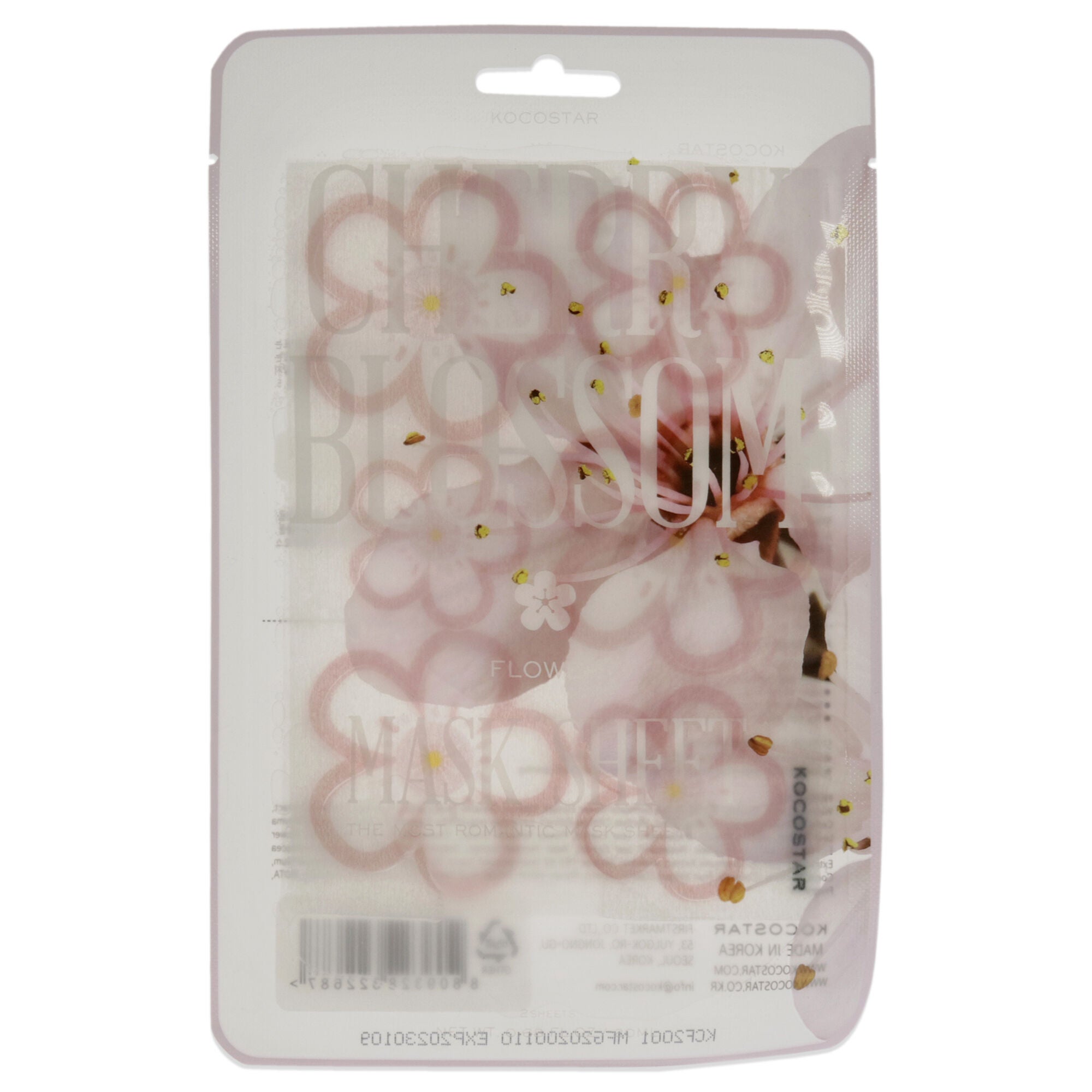 Slice Sheet Mask - Cherry Blossom by Kocostar for Unisex - 1 Pc Mask, See Description, hi-res image number 0