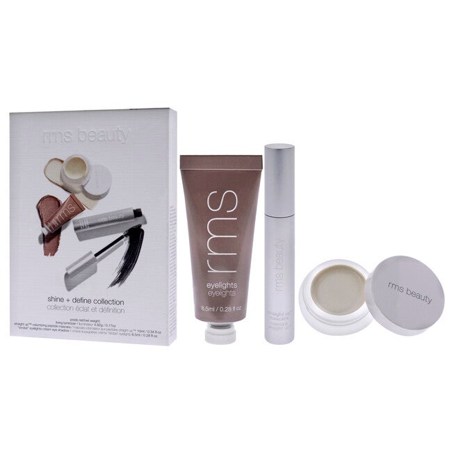 Shine plus Define Collection by RMS Beauty for Women - 3 Pc 0.28oz Eyelights Cream Eye Shadow, 0.17oz Living Luminizer, 0.34oz Mascara, , alternate image number 8