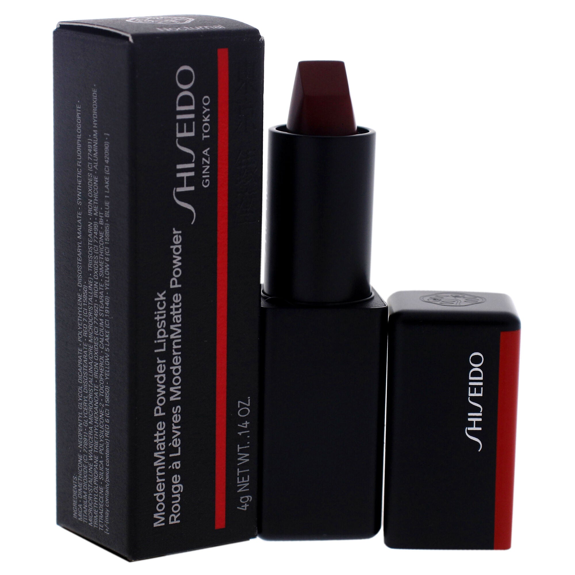 ModernMatte Powder Lipstick - 521 Nocturnal by Shiseido for Women - 0.14 oz Lipstick, , alternate image number 7