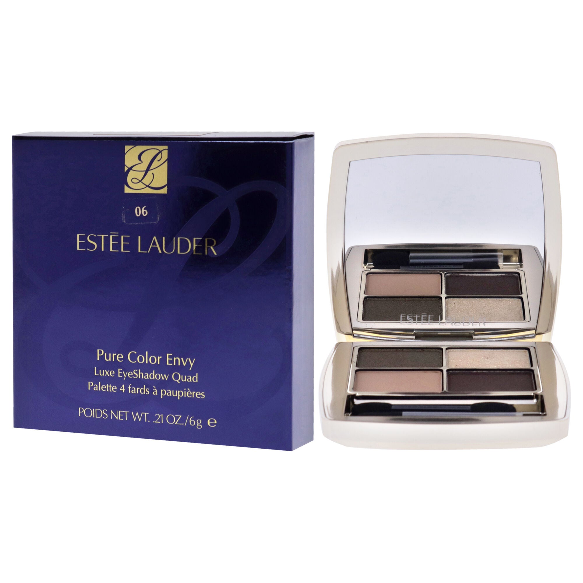 Pure Color Envy Luxe Eyeshadow Quad - 06 Metal Moss by Estee Lauder for Women - 0.21 oz Eye Shadow, See Description, alternate image number 3