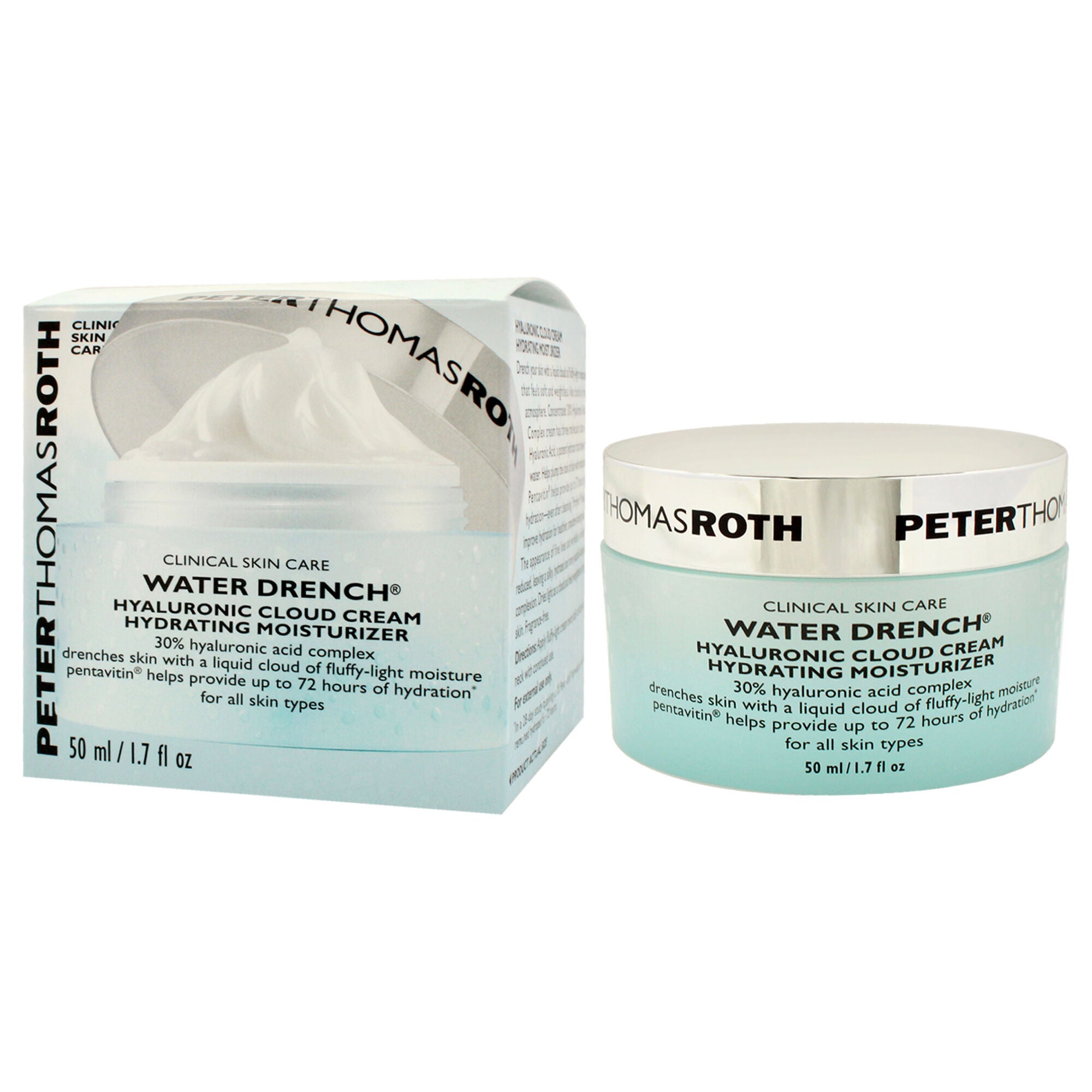 Water Drench Hyaluronic Cloud Cream by Peter Thomas Roth for Unisex - 1.7 oz Cream, See Description, alternate image number 3