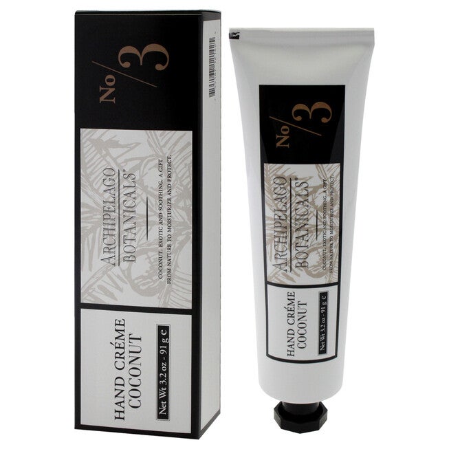 Hand Cream - Coconut by Archipelago Botanicals for Unisex - 3.2 oz Cream, White, alternate image number 4