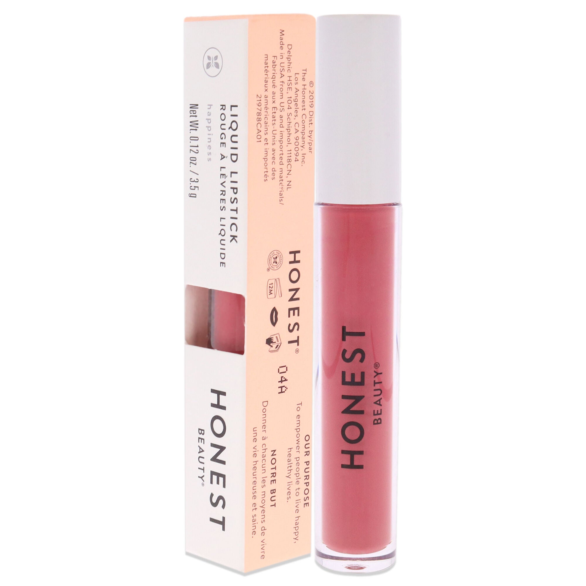 Liquid Lipstick - Happiness by Honest for Women - 0.12 oz Lipstick, See Description, alternate image number 3