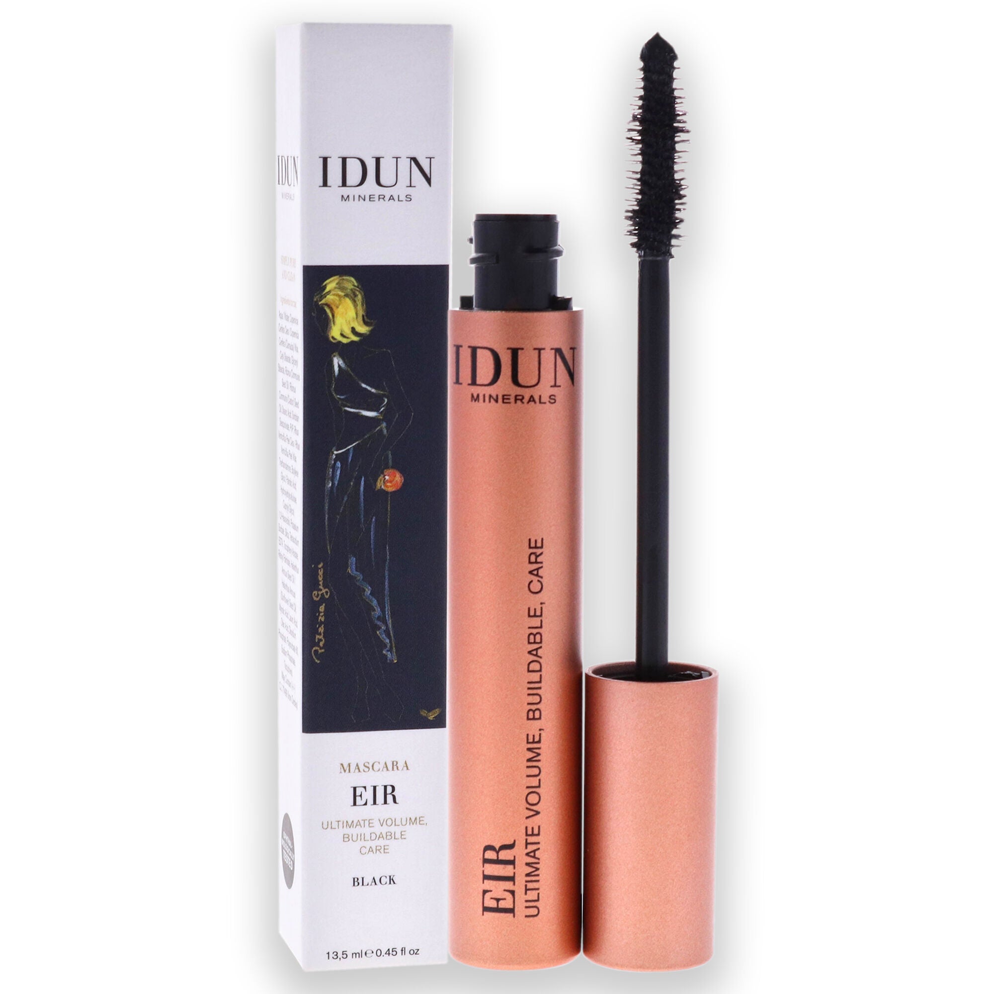 Eir Mascara - 013 Black by Idun Minerals for Women - 0.45 oz Mascara, See Description, alternate image number 1