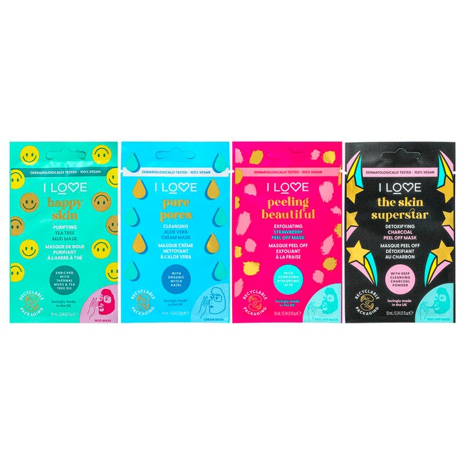 Face Time and Chills Face Mask by I Love Cosmetics for Women - 4 Pc Set, See Description, alternate image number 4
