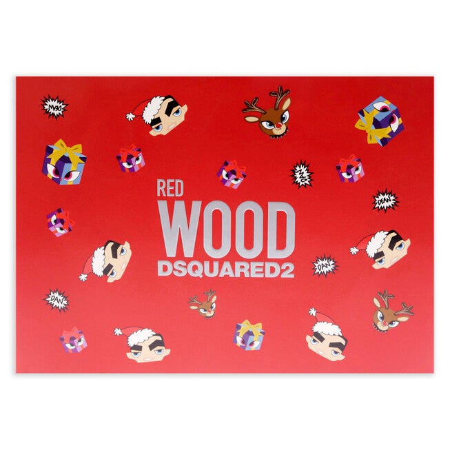 Red Wood by Dsquared2 for Women - 3 Pc Gift Set 3.4oz EDT Spray, 3.4oz Perfumed Bath and Shower Gel, Silver Round Purse, Clear, alternate image number 4