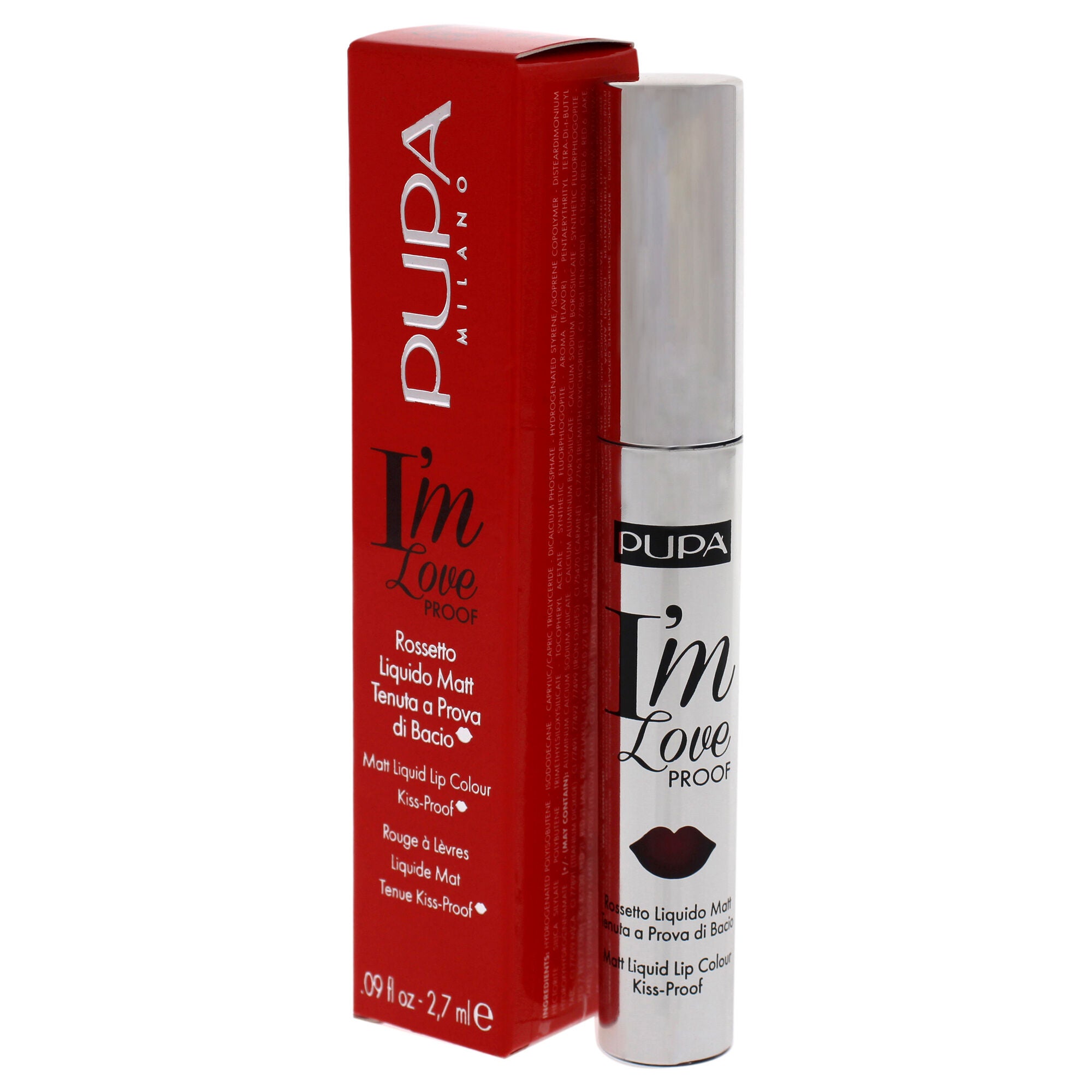 I Am Love Proof Matt Liquid Lip Color - 012 Burgundy Red by Pupa Milano for Women - 0.09 oz Lipstick, See Description, alternate image number 2