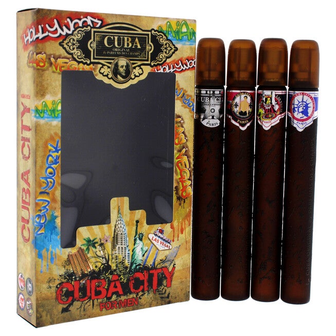Cuba City by Cuba for Men - 4 Pc Gift Set 1.17oz Hollywood EDT Spray, 1.17oz Miami EDT Spray, 1.17oz Las Vegas EDT Spray, 1.17oz New York EDT Spray, , alternate image number 7