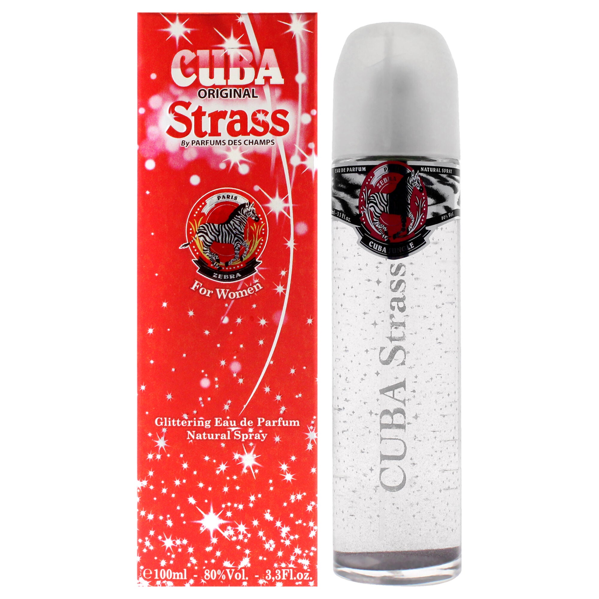 Cuba Strass Zebra by Cuba for Women - 3.3 oz EDP Spray, See Description, hi-res image number 0