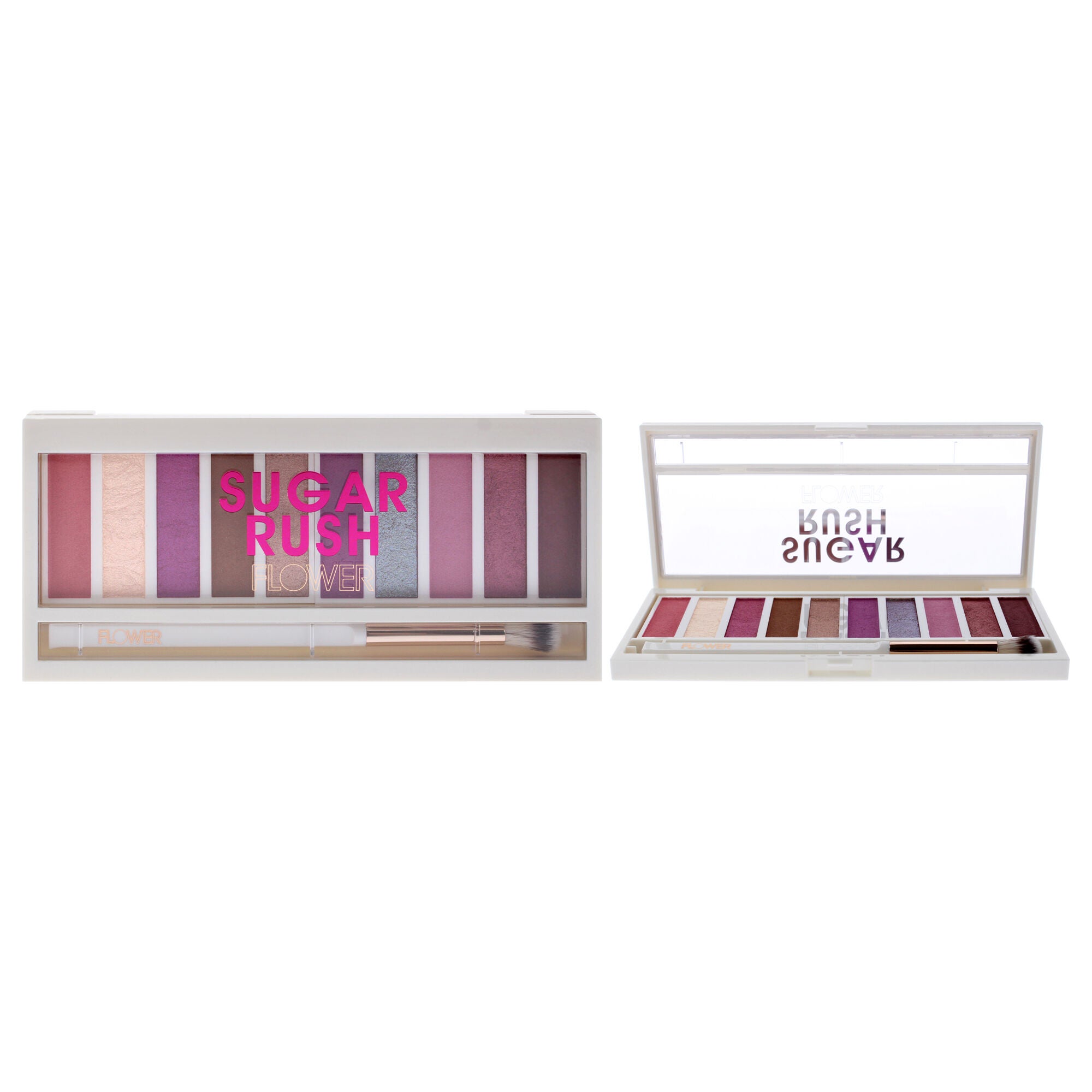 Shimmer and Shade Eyeshadow Palette - ES2 Sugar Rush by Flower Beauty for Women - 0.3 oz Eye Shadow, See Description, hi-res image number 0