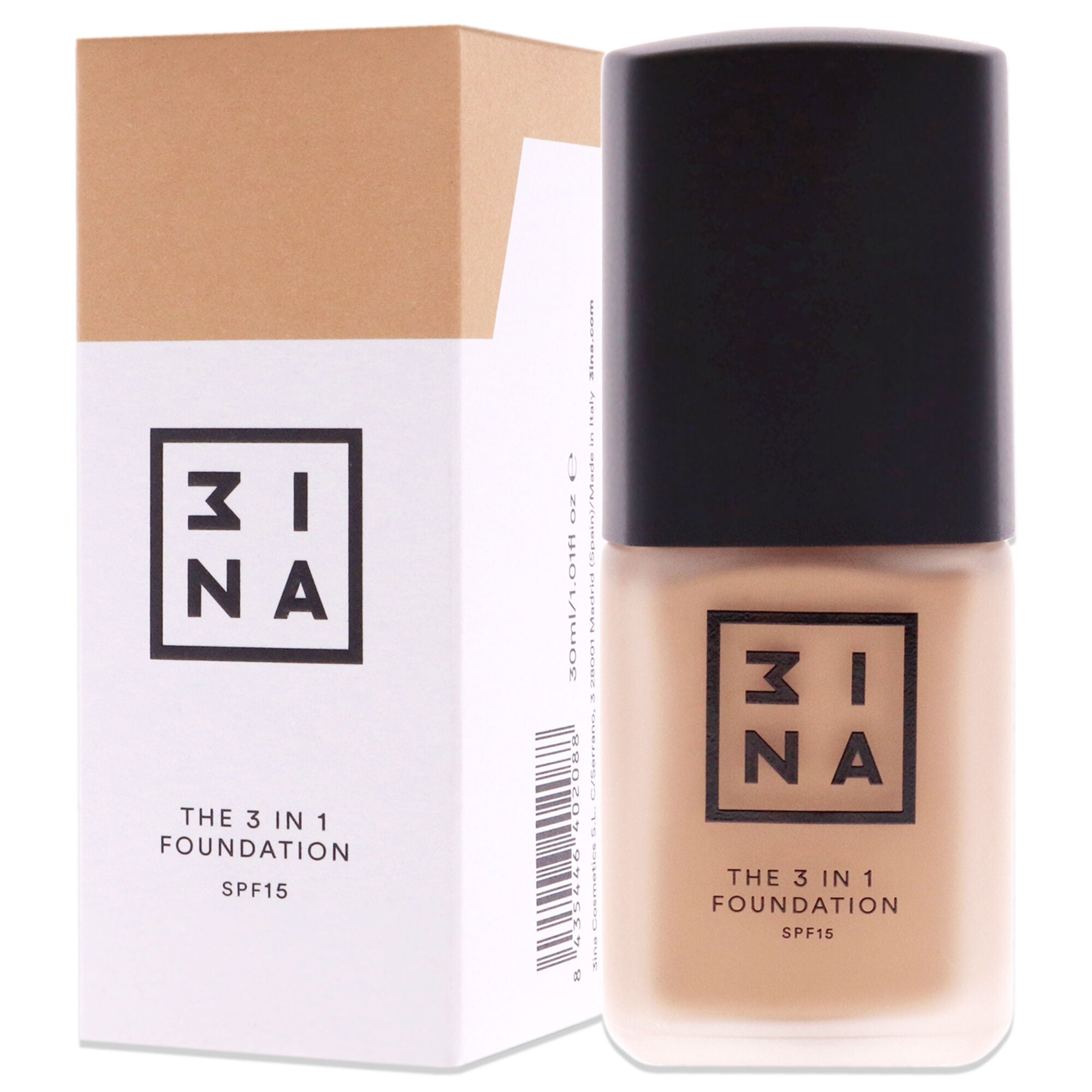 The 3-In-1 Foundation SPF 15 - 201 by 3INA for Women - 1.01 oz Foundation, , alternate image number 7
