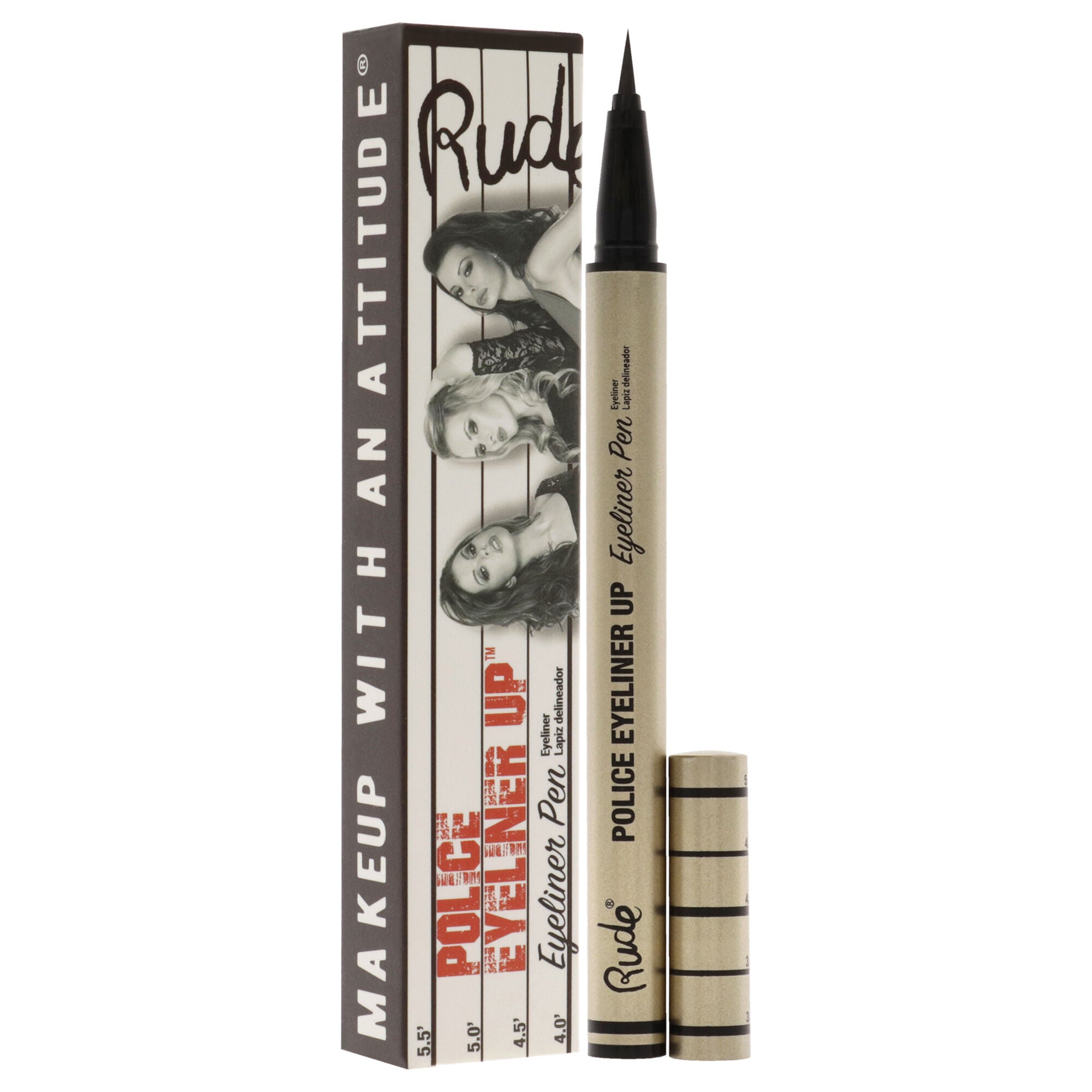 Police Eyeliner Up Eyeliner Pen - Big House by Rude Cosmetics for Women - 0.017 oz Eyeliner, See Description, alternate image number 1