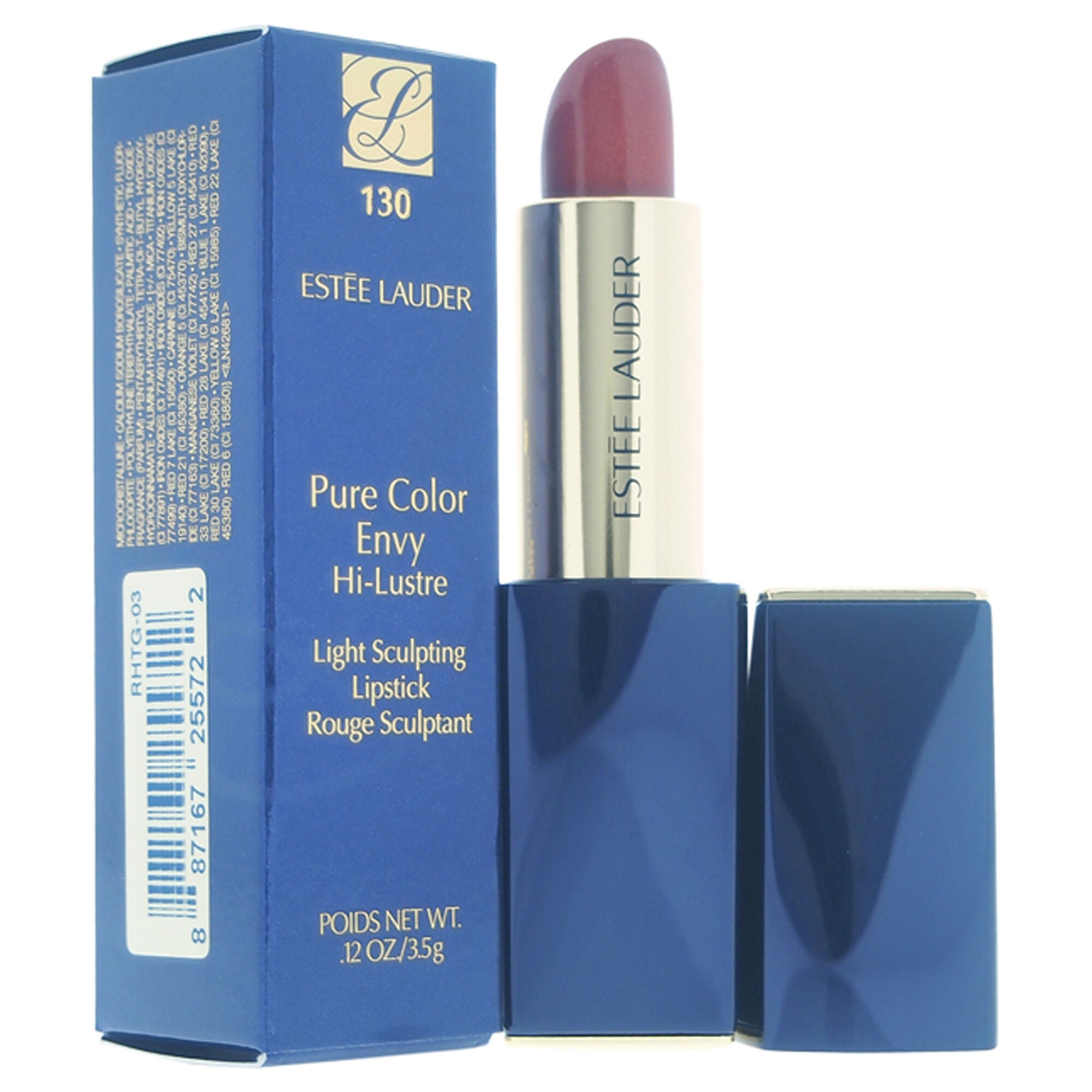 Pure Color Envy Hi-Lustre Light Sculpting Lipstick - 130 Slow Burn by Estee Lauder for Women - 0.12 oz Lipstick, , alternate image number 1