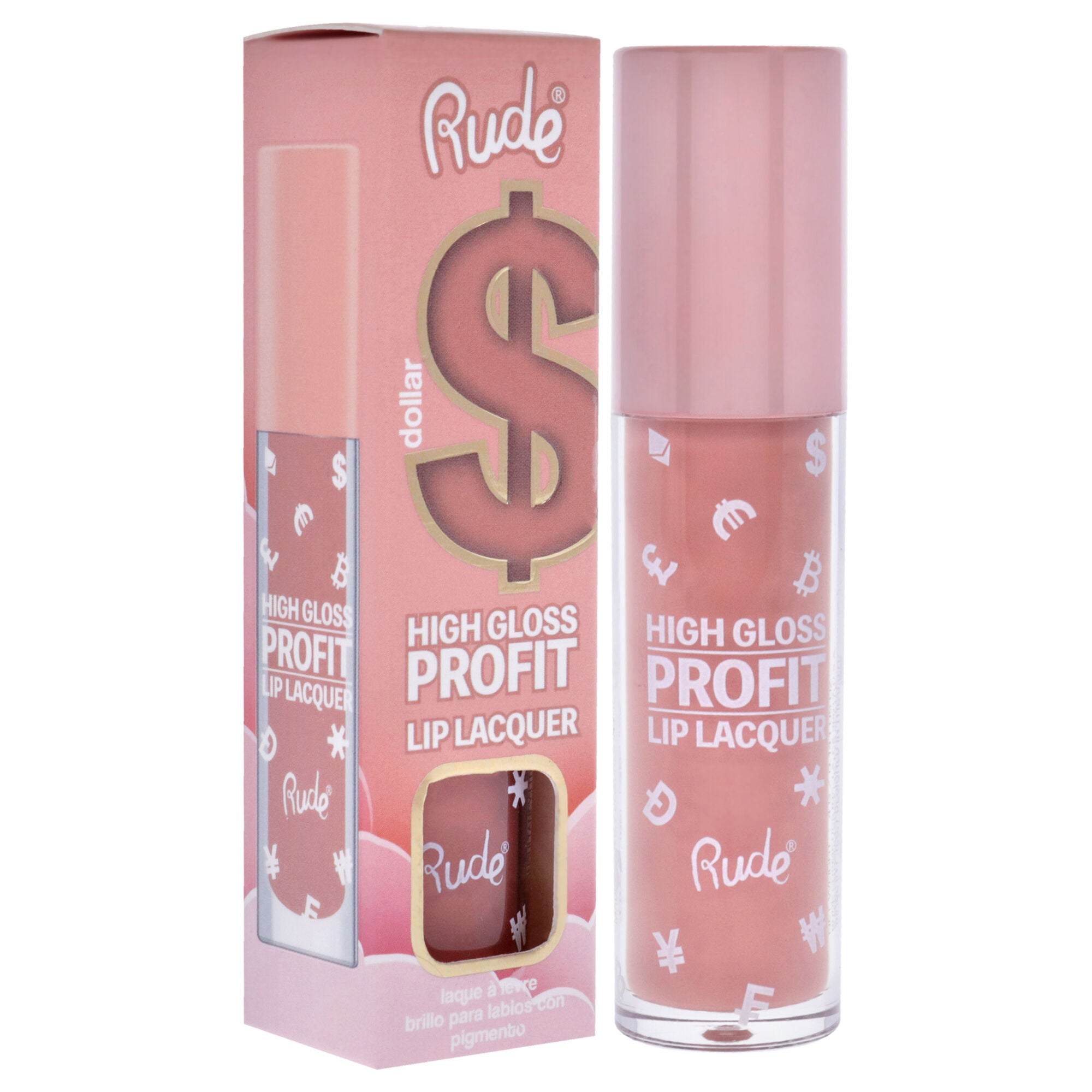 High Gloss Profit Lip Lacquer - Dollar by Rude Cosmetics for Women - 0.141 oz Lip Gloss, See Description, alternate image number 1