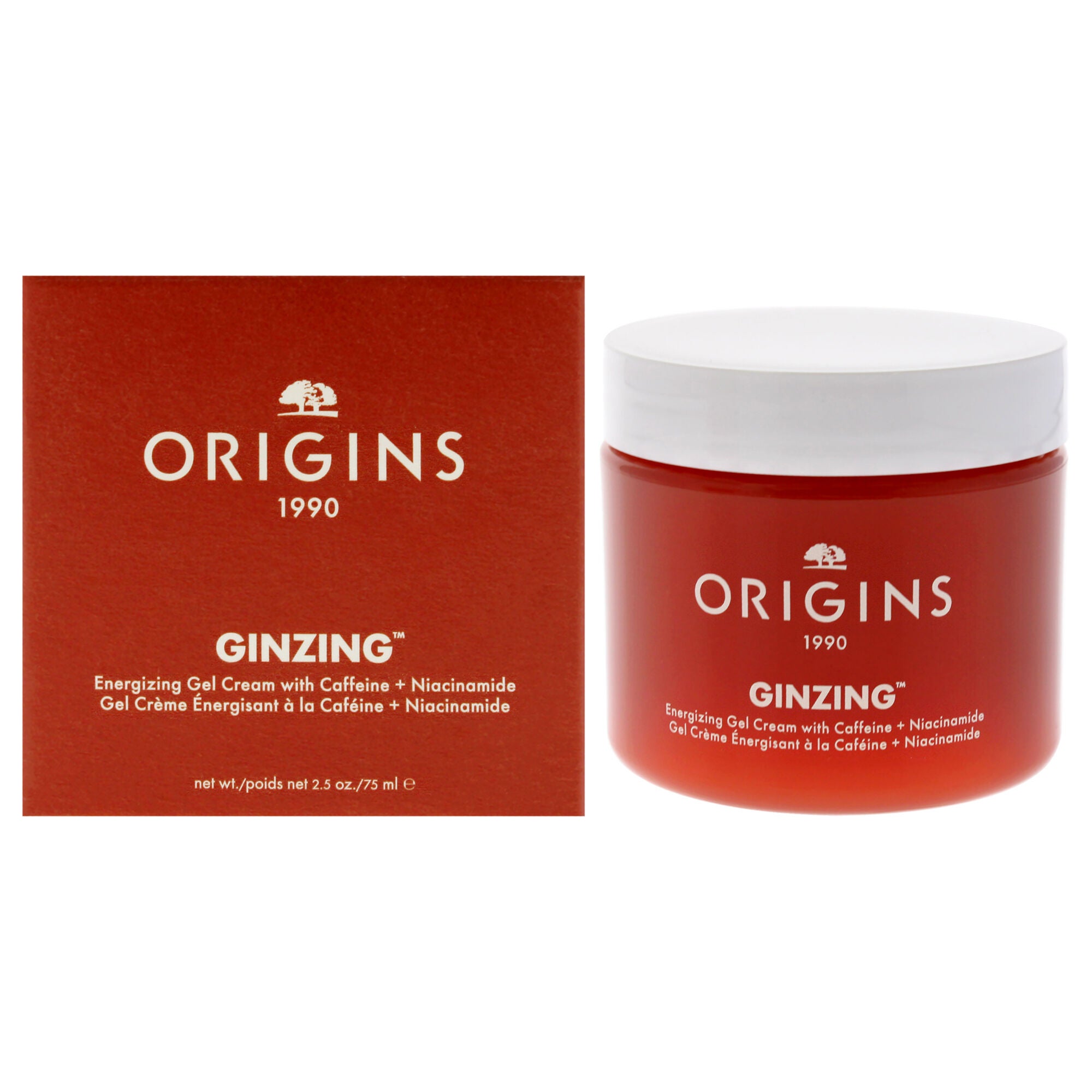Ginzing Energizing Gel Cream by Origins for Unisex - 2.5 oz Cream, White, hi-res image number 0