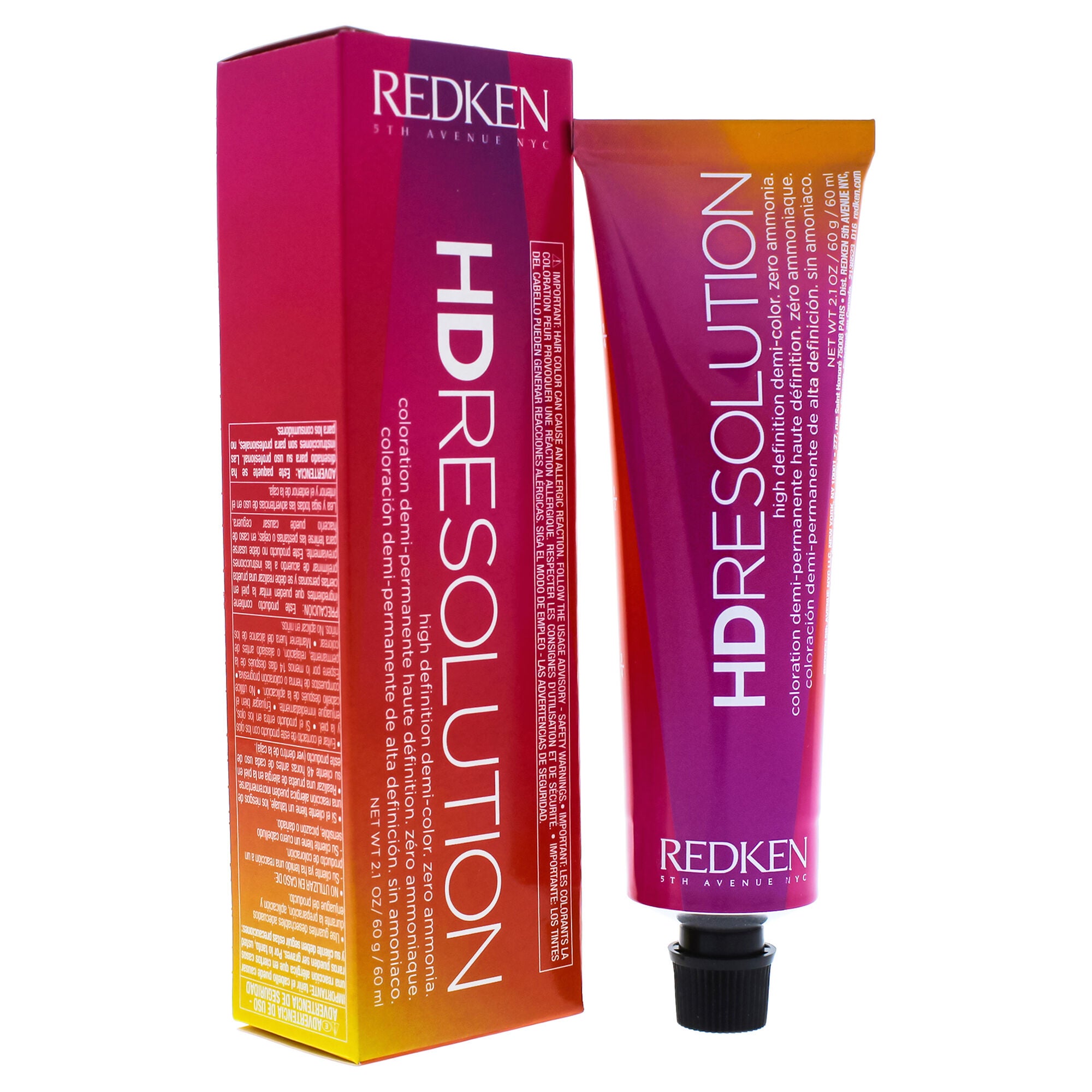 HD Resolution Haircolor - 7.03 Natural-Gold by Redken for Unisex - 2.1 oz Hair Color, See Description, alternate image number 1