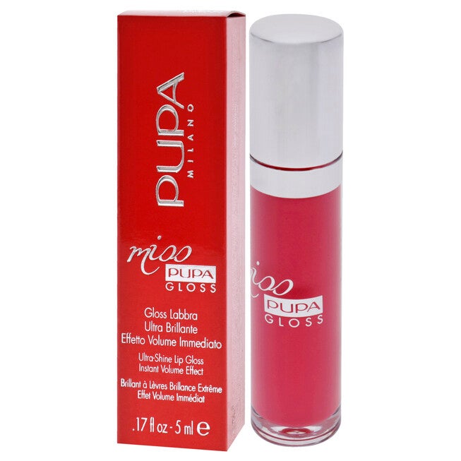 Miss Pupa Gloss Ultra-Shine Lip Gloss - 303 Extreme Fuchsia by Pupa Milano for Women - 0.17 oz Lip Gloss, See Description, alternate image number 2
