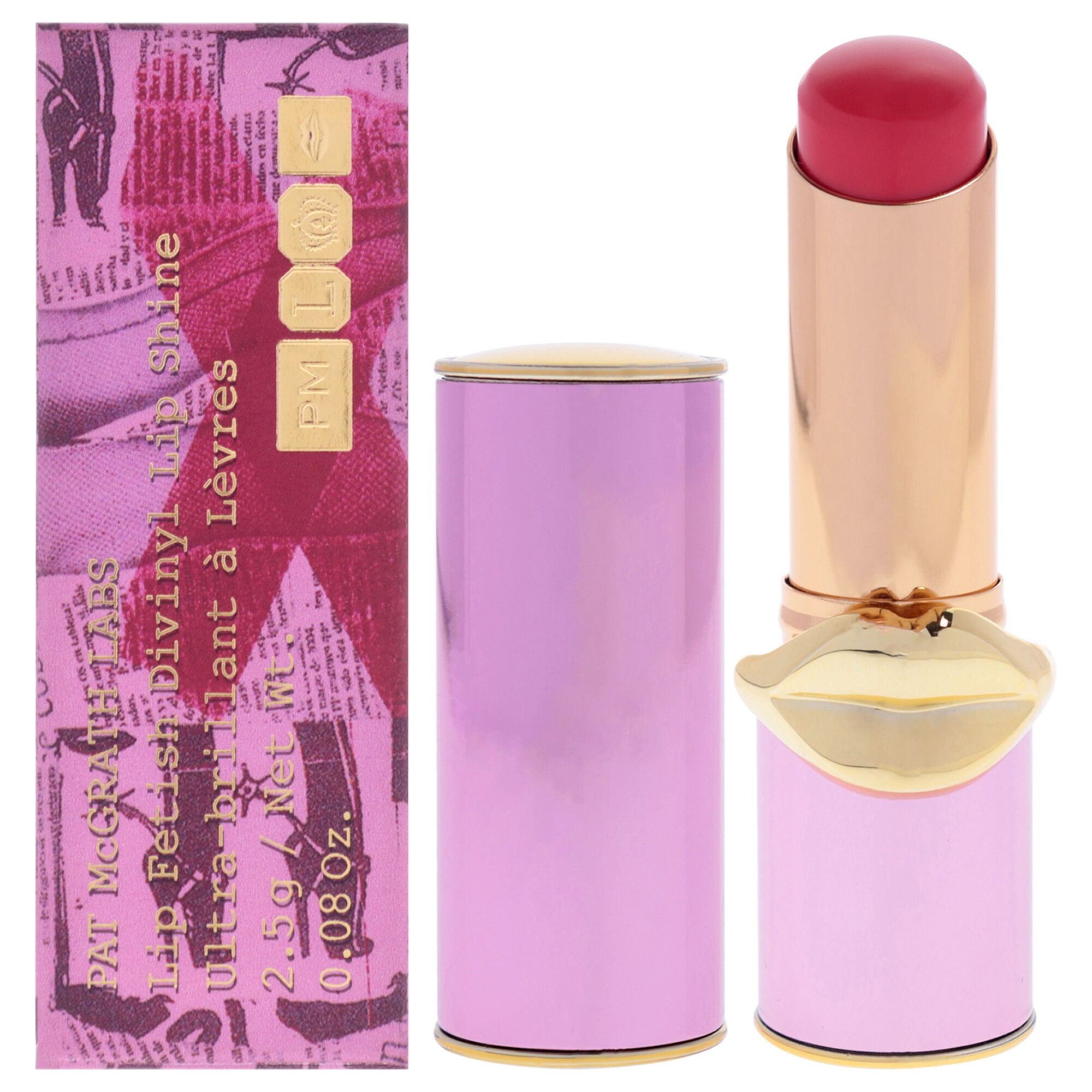 Lip Fetish Divinyl Lip Shine - Electric Lotus by Pat Mcgrath Labs for Women - 0.08 oz Lipstick, Pink, hi-res image number 0