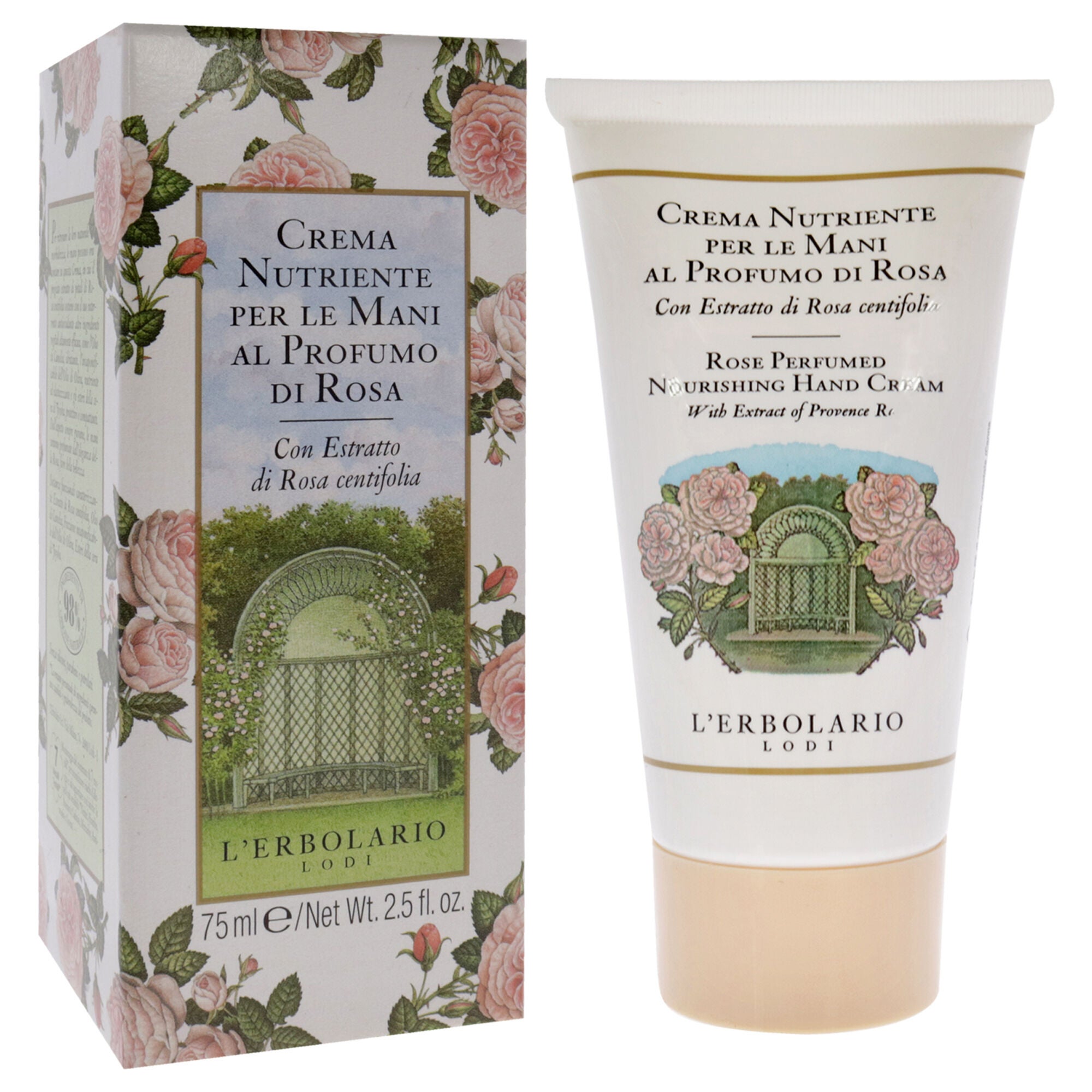 Perfumed Nourishing Hand Cream - Rose by LErbolario for Unisex - 2.5 oz Cream, See Description, alternate image number 2