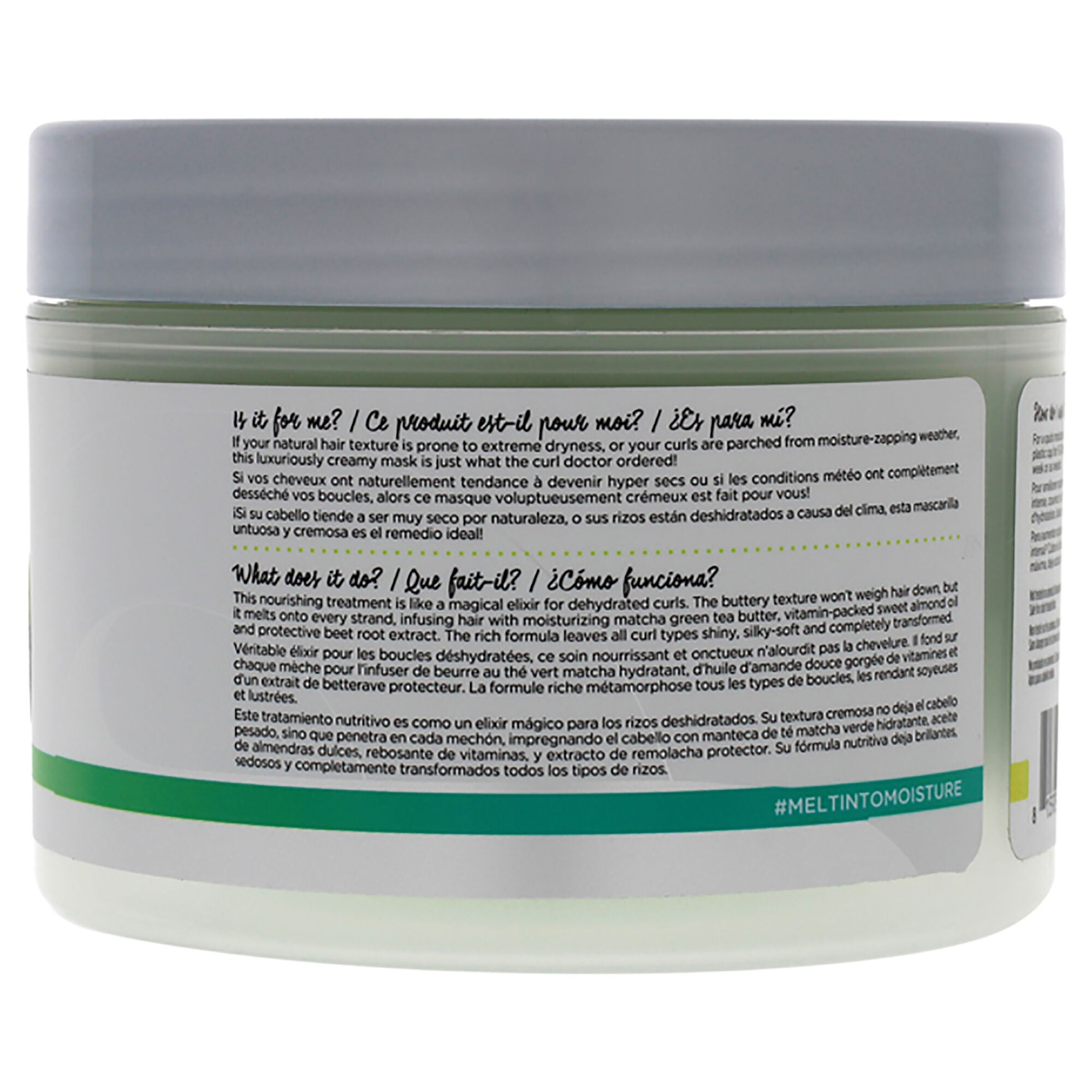 Melt Into Moisture Matcha Butter Conditioning Mask by DevaCurl for Unisex - 8 oz Masque, See Description, alternate image number 4