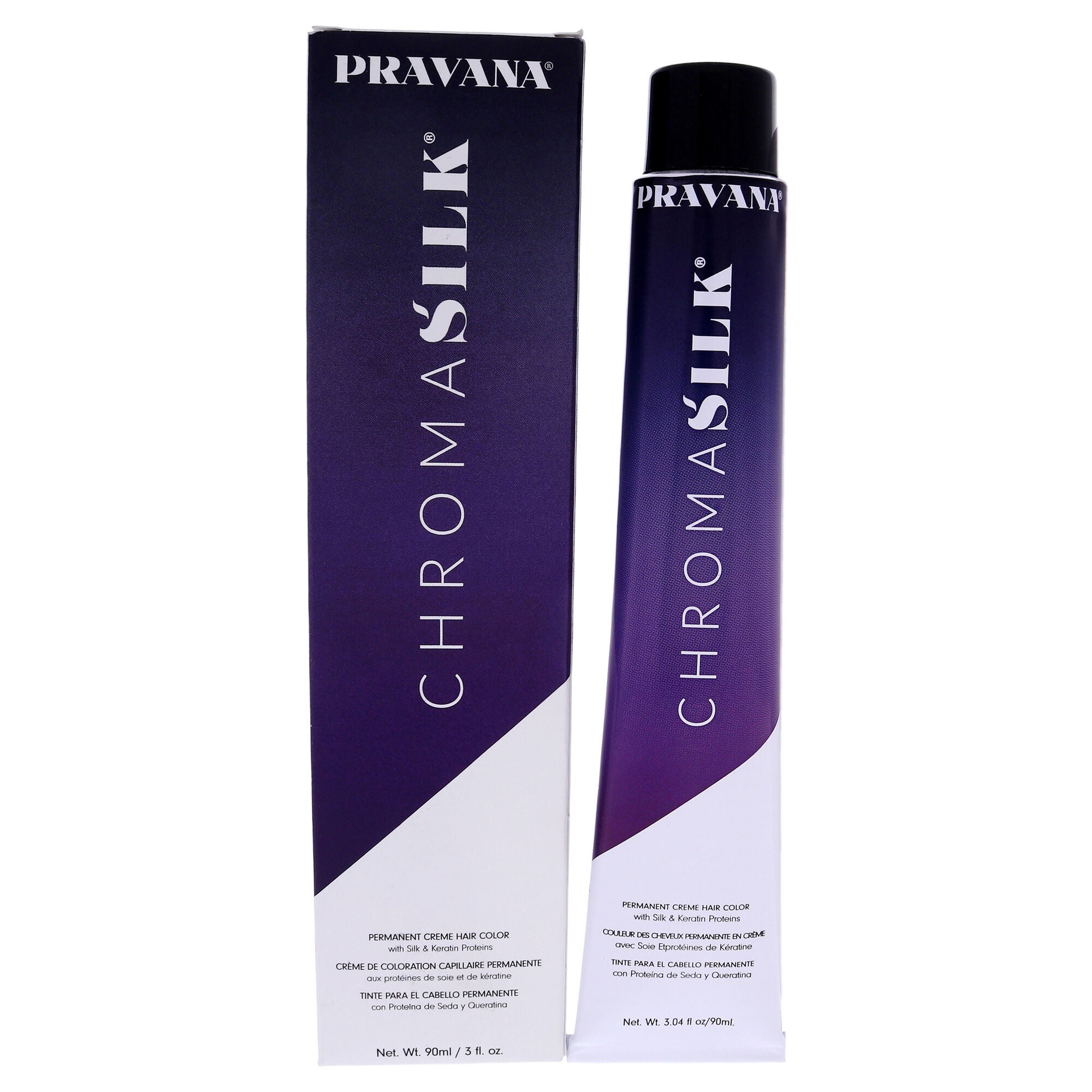 ChromaSilk Creme Hair Color - 4.3 Golden Brown by Pravana for Unisex - 3 oz Hair Color, See Description, hi-res image number 0