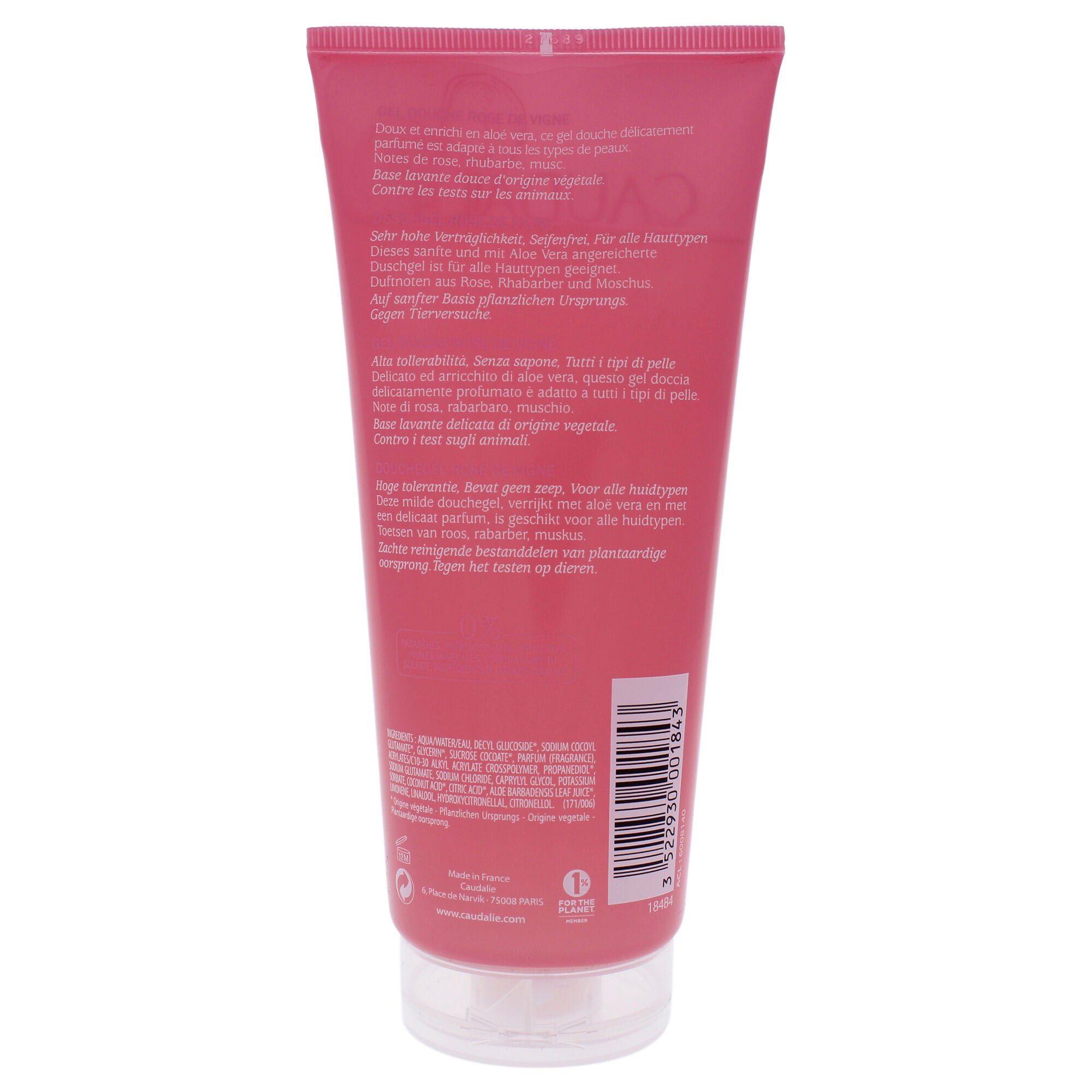 Rose De Vigne by Caudalie for Unisex - 6.7 oz Shower Gel, See Description, alternate image number 1