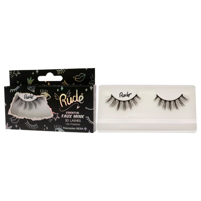 Essential Faux Mink 3D Lashes - Firecracker by Rude Cosmetics for Women - 1 Pc Pair, See Description, alternate image number 3
