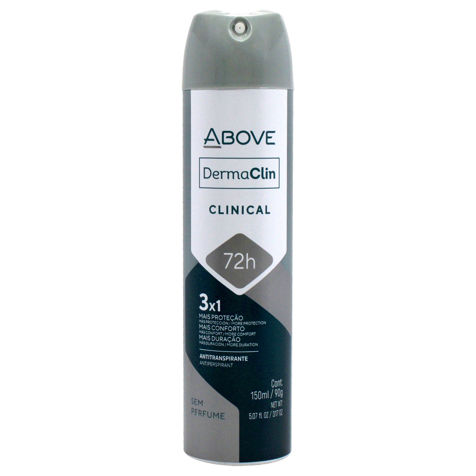 72 Hours Antiperspirant Deodorant Sem Perfume - Derma Clinical by Above for Women - 3.17 oz Deodorant Spray, See Description, hi-res image number 0