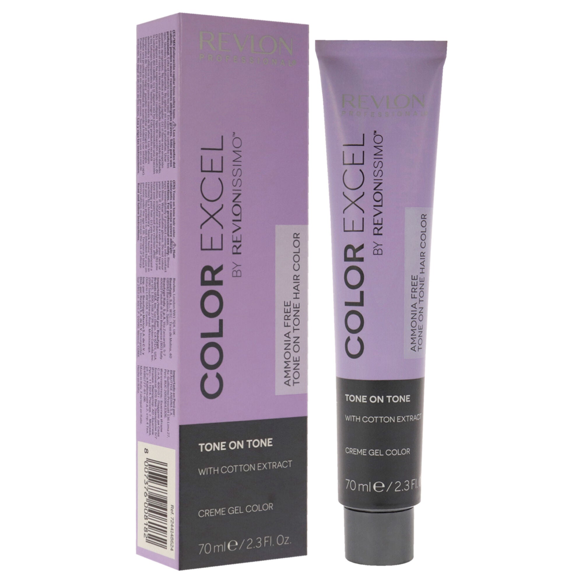 Revlonissimo Color Excel - 6.24 Dark Iridescent Copper Blonde by Revlon for Unisex - 2.3 oz Hair Color, See Description, alternate image number 1
