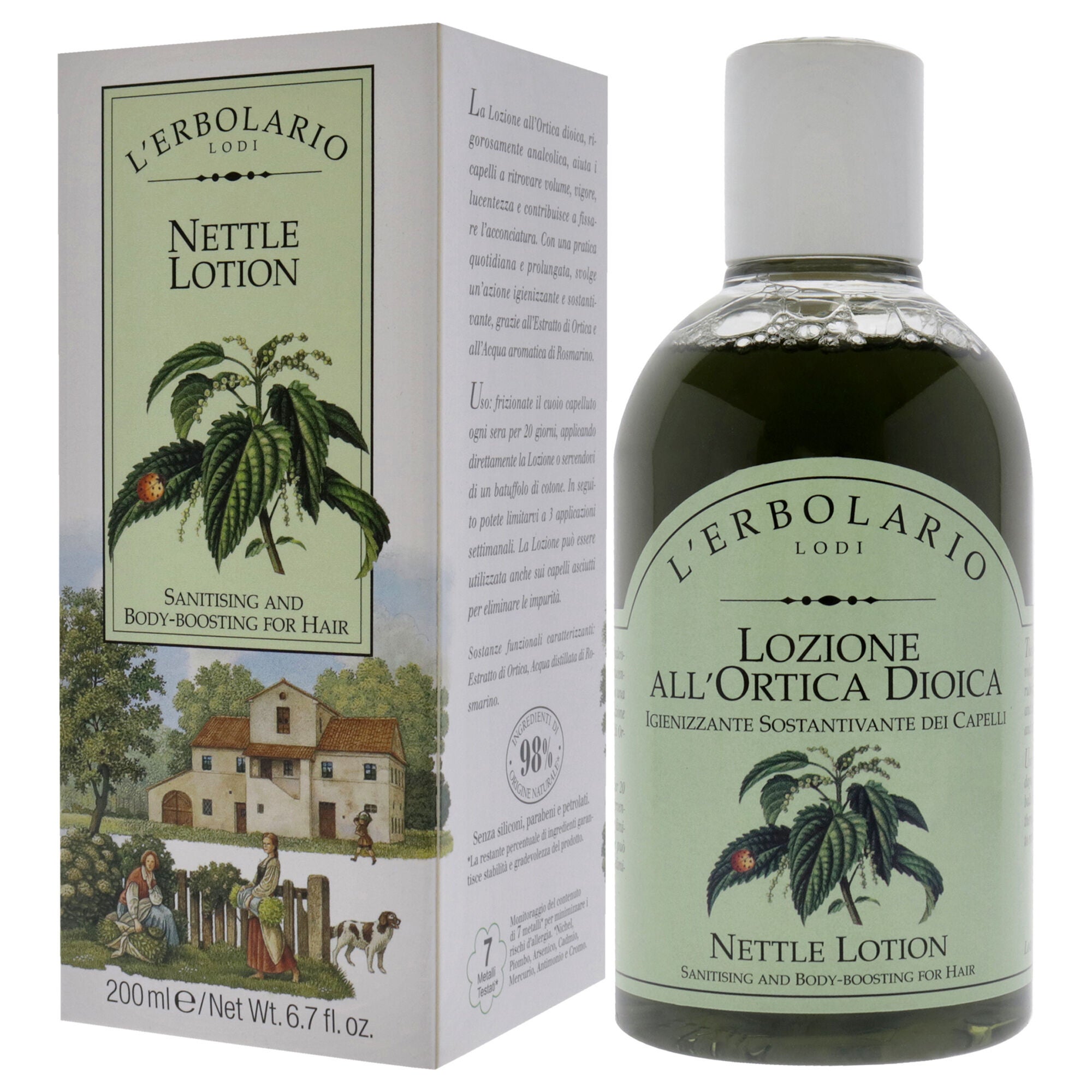 Nettle Lotion by LErbolario for Unisex - 6.7 oz Lotion, , alternate image number 7
