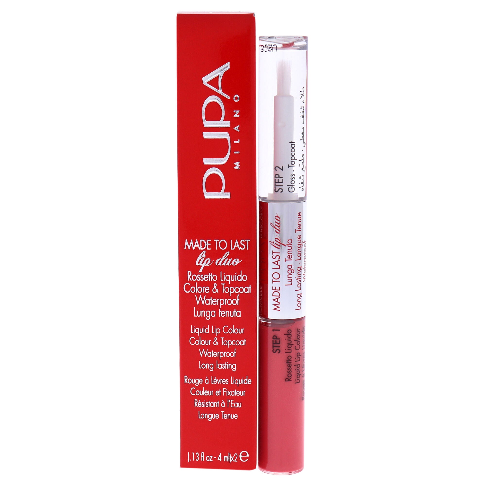 Made To Last Lip Duo - 008 Miami Pink by Pupa Milano for Women - 0.13 oz Lipstick, See Description, hi-res image number 0