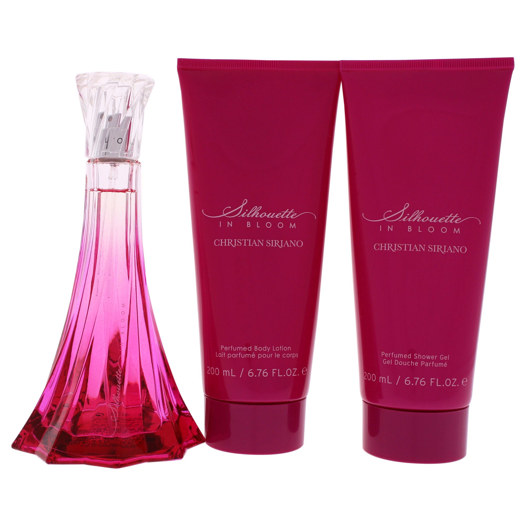 Silhouette In Bloom by Christian Siriano for Women - 3 Pc Gift Set 3.4oz EDP Spray, 6.7oz Perfumed Body Lotion, 6.7oz Perfumed Shower Gel, See Description, alternate image number 2