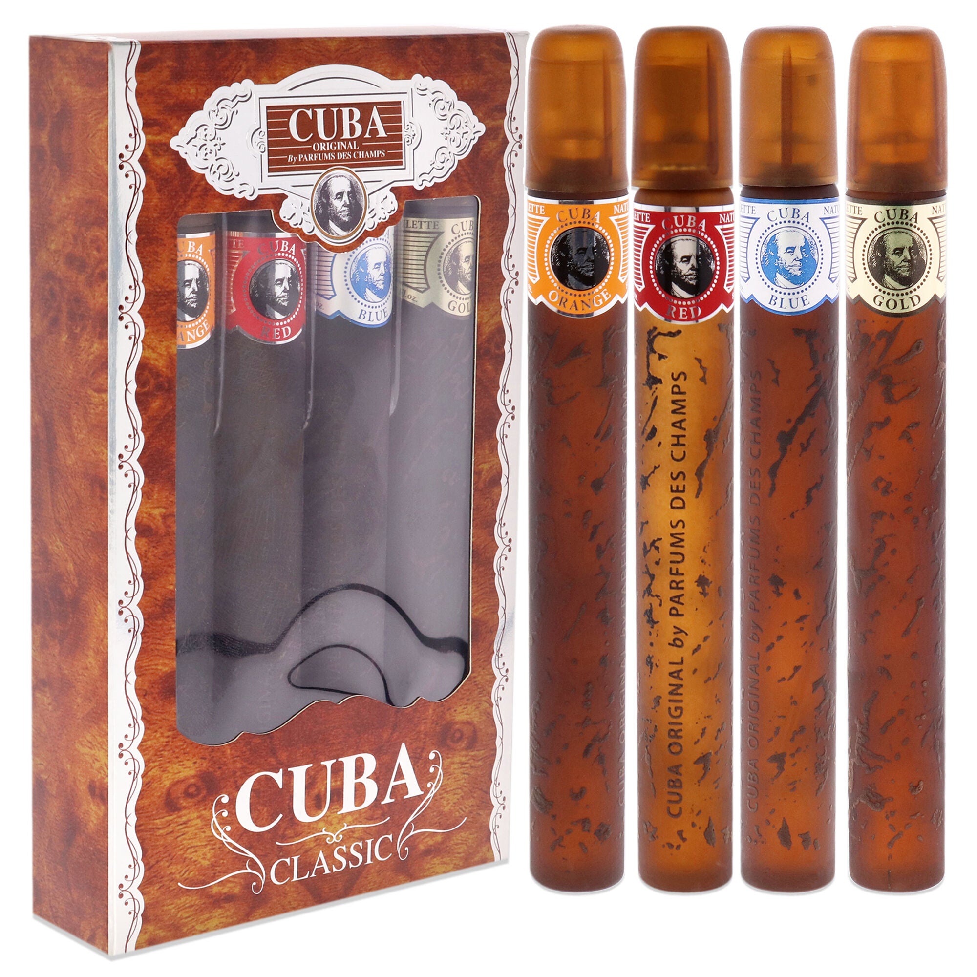 Cuba by Cuba for Men - 4 Pc Gift Set 1.17oz Cuba Gold, 1.17oz Cuba Blue, 1.17oz Cuba Red, 1.17oz Cuba Orange, , alternate image number 6