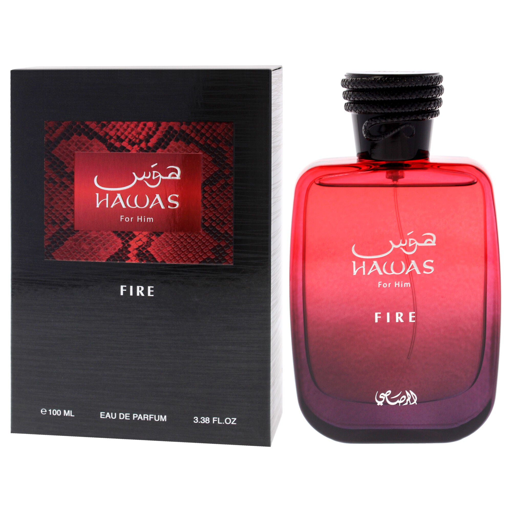 Hawas Collection - Hawas Fire by Rasasi for Men - 3.38 oz EDP Spray, Clear, alternate image number 3