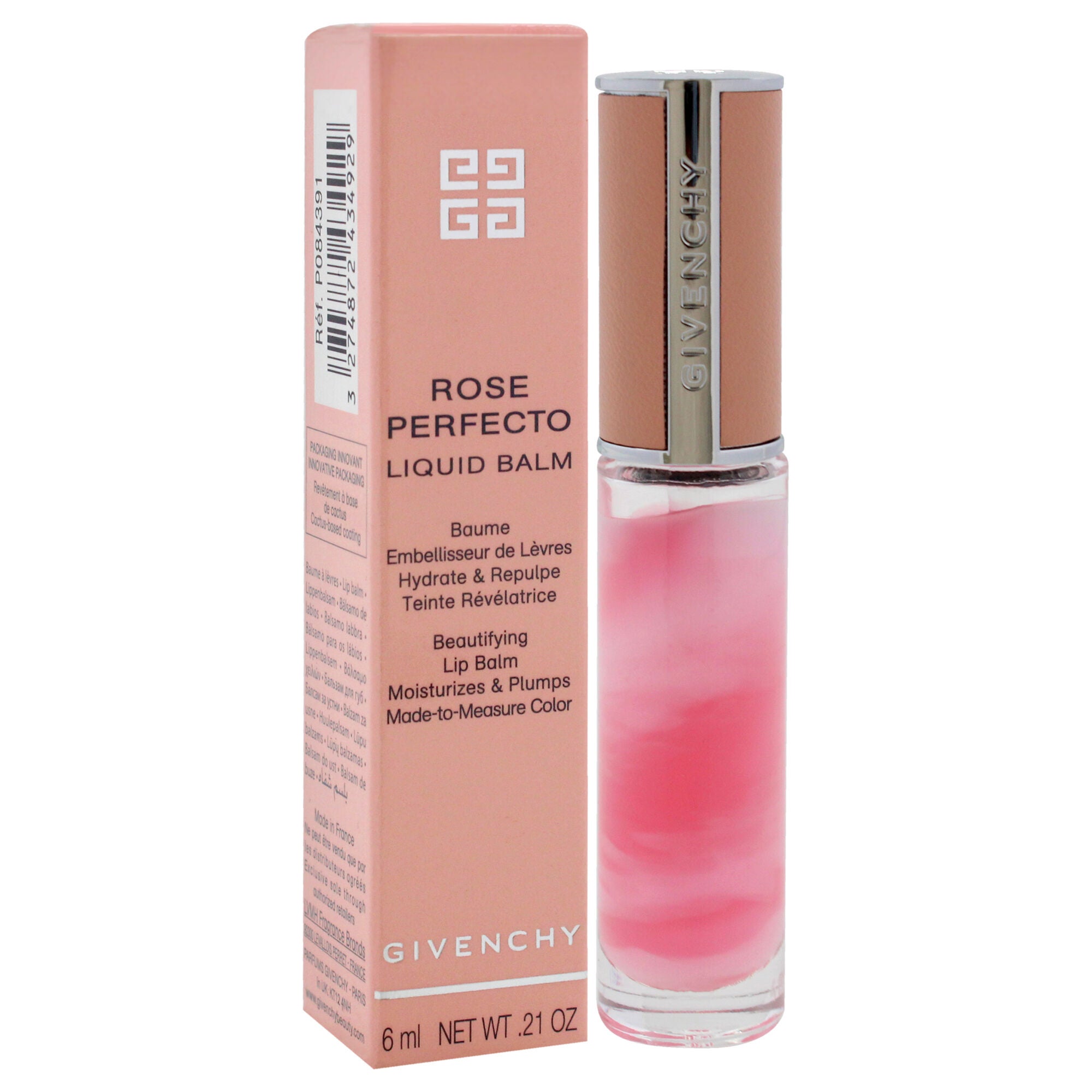 Rose Perfecto Tinted Liquid Lip Balm - 001 Pink Irresistible by Givenchy for Women - 0.2 oz Lip Balm, Pink, alternate image number 2