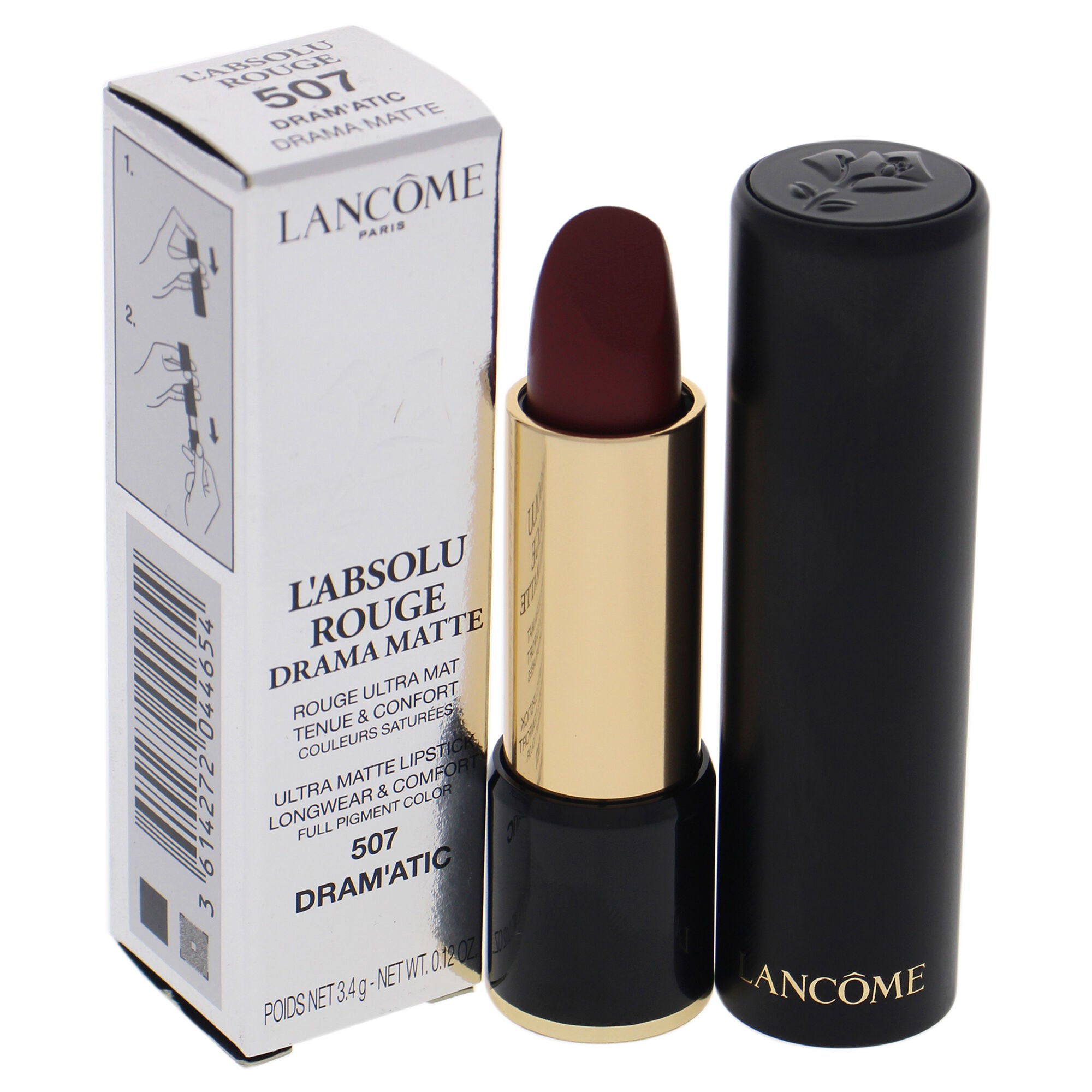 LAbsolu Rouge Drama Matte Lipstick - 507 Mademoiselle Lupita by Lancome for Women - 0.12 oz Lipstick, See Description, alternate image number 3