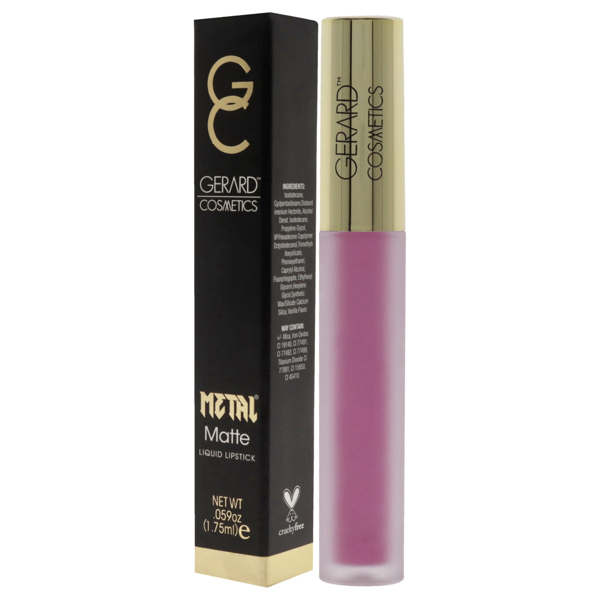 Hydra Metal Matte Liquid Lipstick - Wheres Ken? by Gerard Cosmetic for Women - 0.085 oz Lipstick, See Description, alternate image number 3