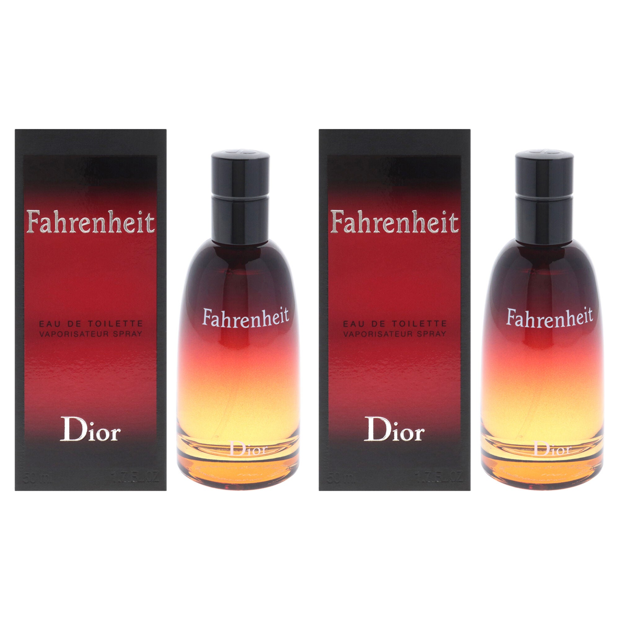 Fahrenheit by Christian Dior for Men - 1.7 oz EDT Spray - Pack of 2, Clear, hi-res image number 0