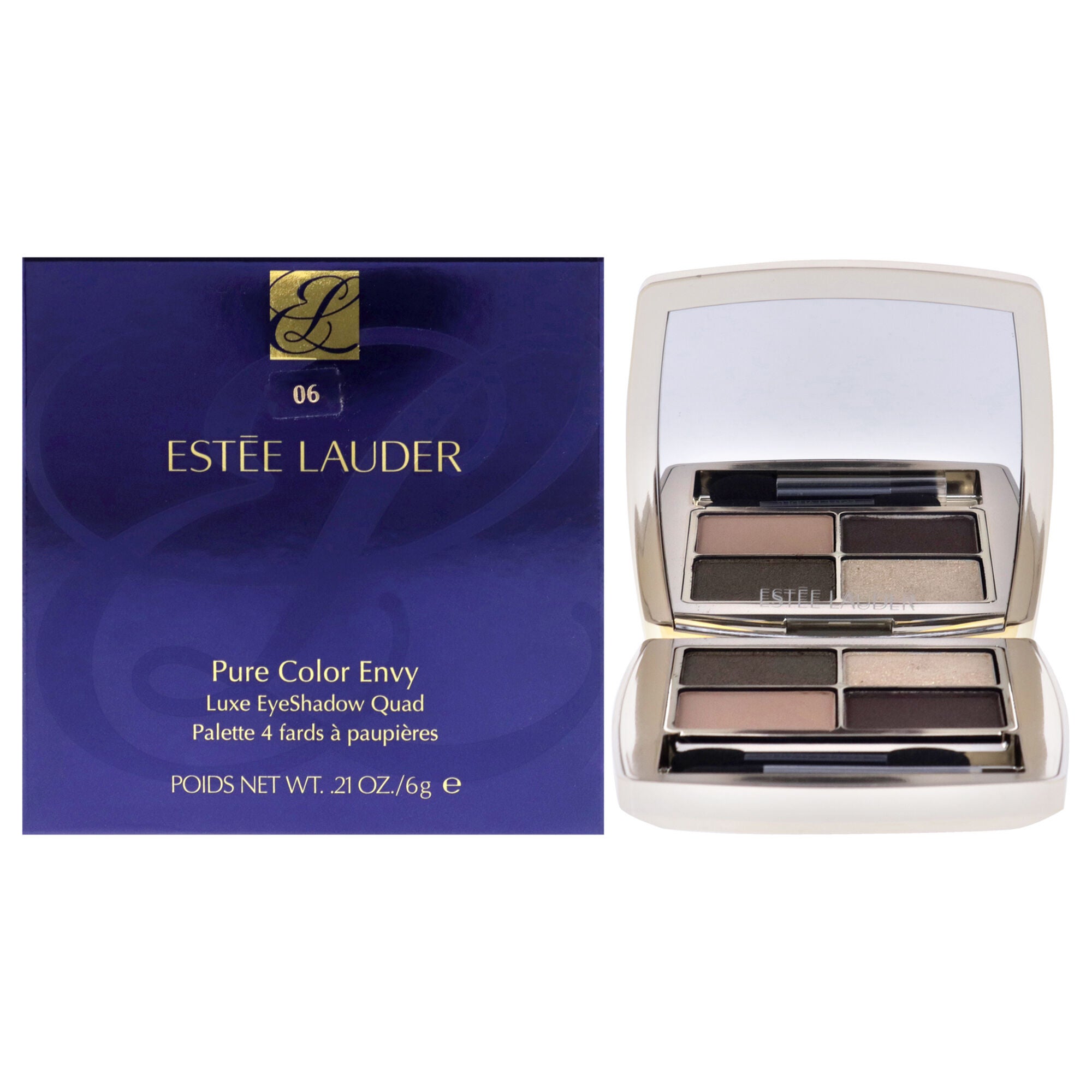 Pure Color Envy Luxe Eyeshadow Quad - 06 Metal Moss by Estee Lauder for Women - 0.21 oz Eye Shadow, , alternate image number 5
