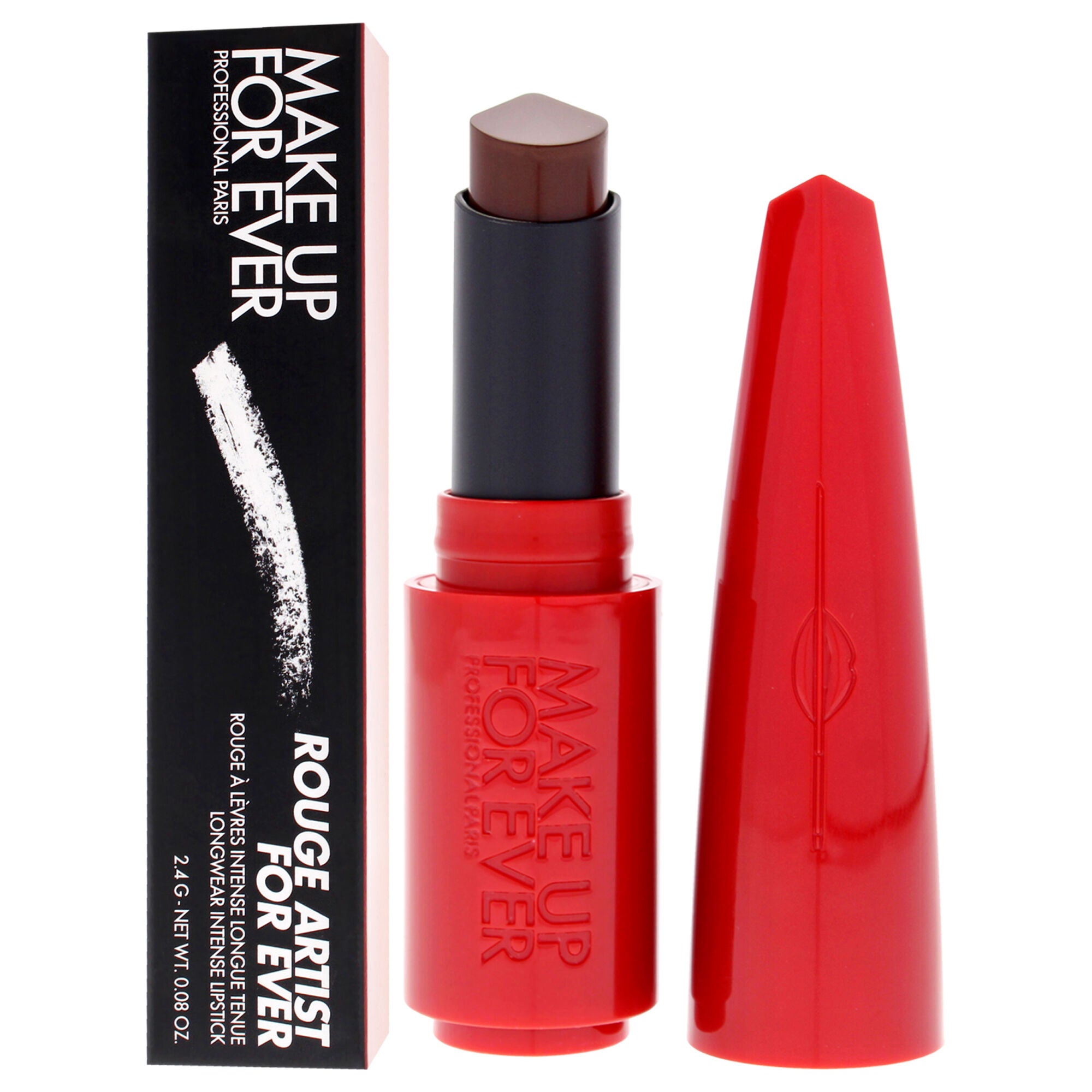 Rouge Artist For Ever Satin Lipstick - 608 Limitless Brown by Make Up For Ever for Women - 0.08 oz Lipstick, Brown, alternate image number 3