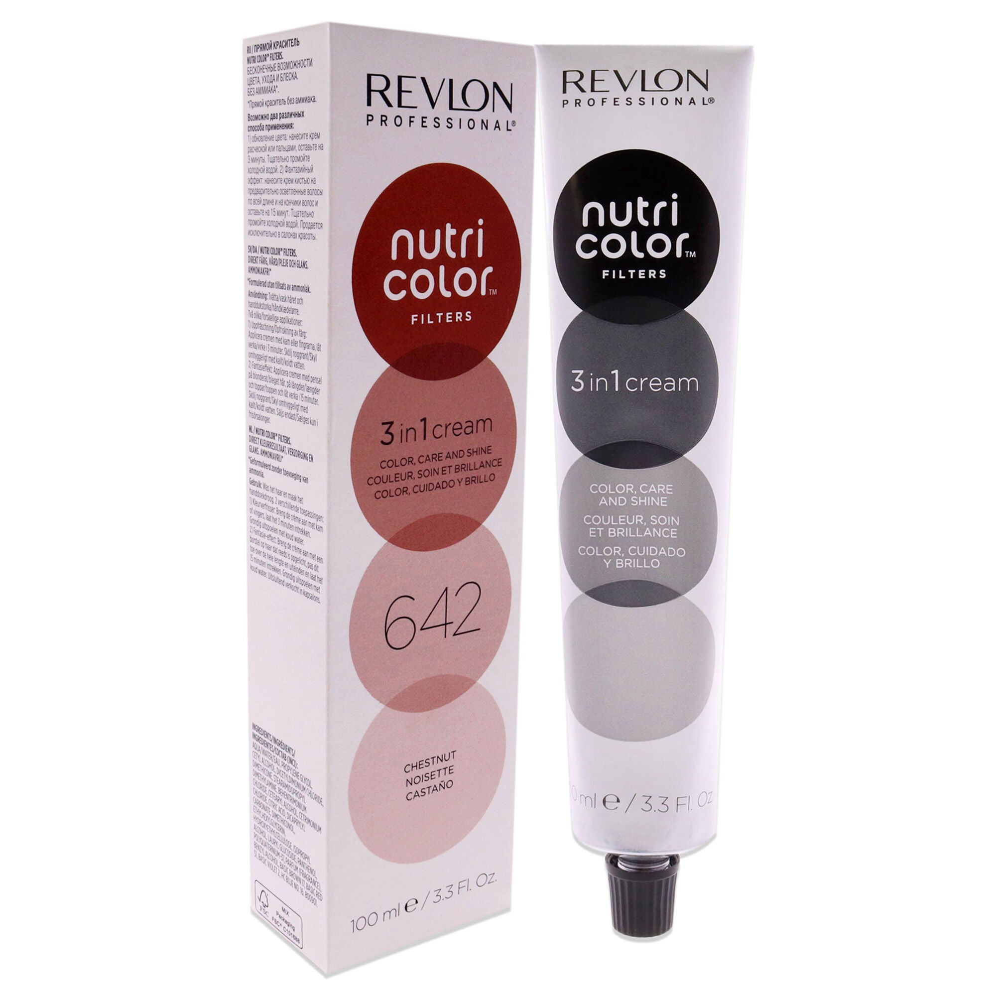 Nutri Color Cream - 642 Chestnut by Revlon for Unisex - 3.3 oz Hair Color, See Description, alternate image number 1