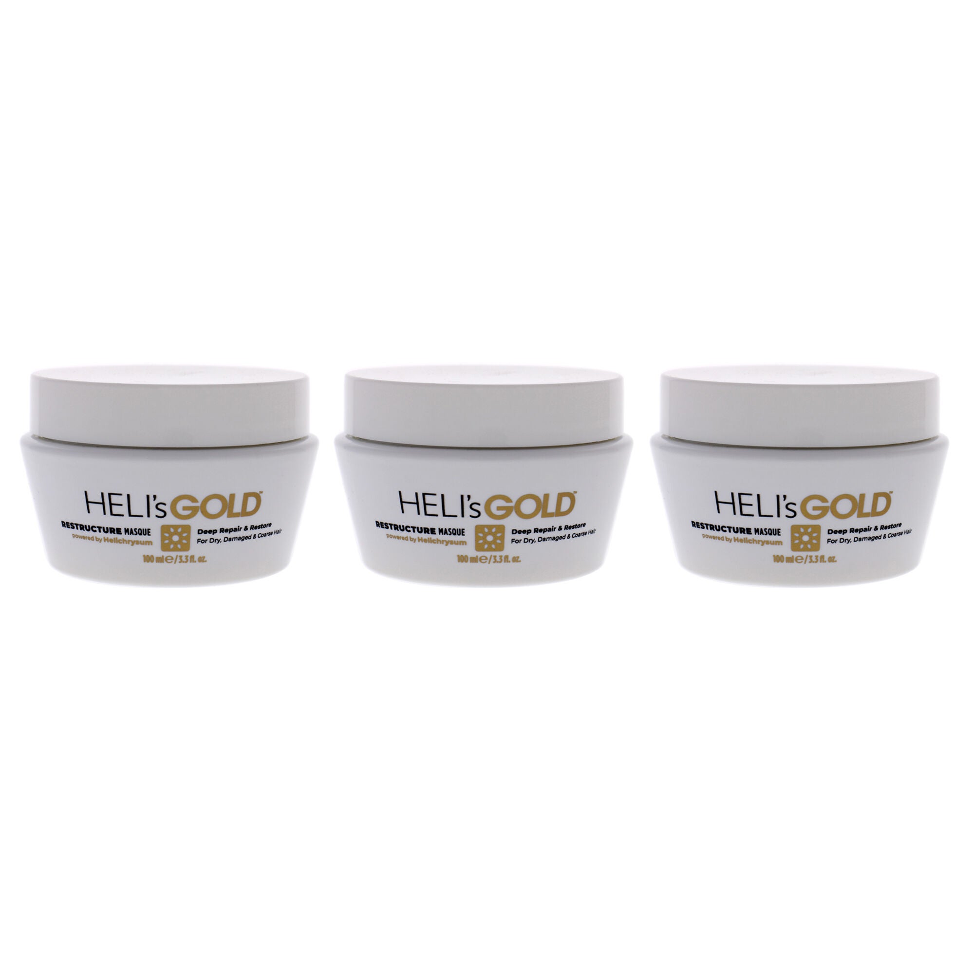 Restructure Masque by Helis Gold for Unisex - 3.3 oz Masque - Pack of 3, See Description, hi-res image number 0