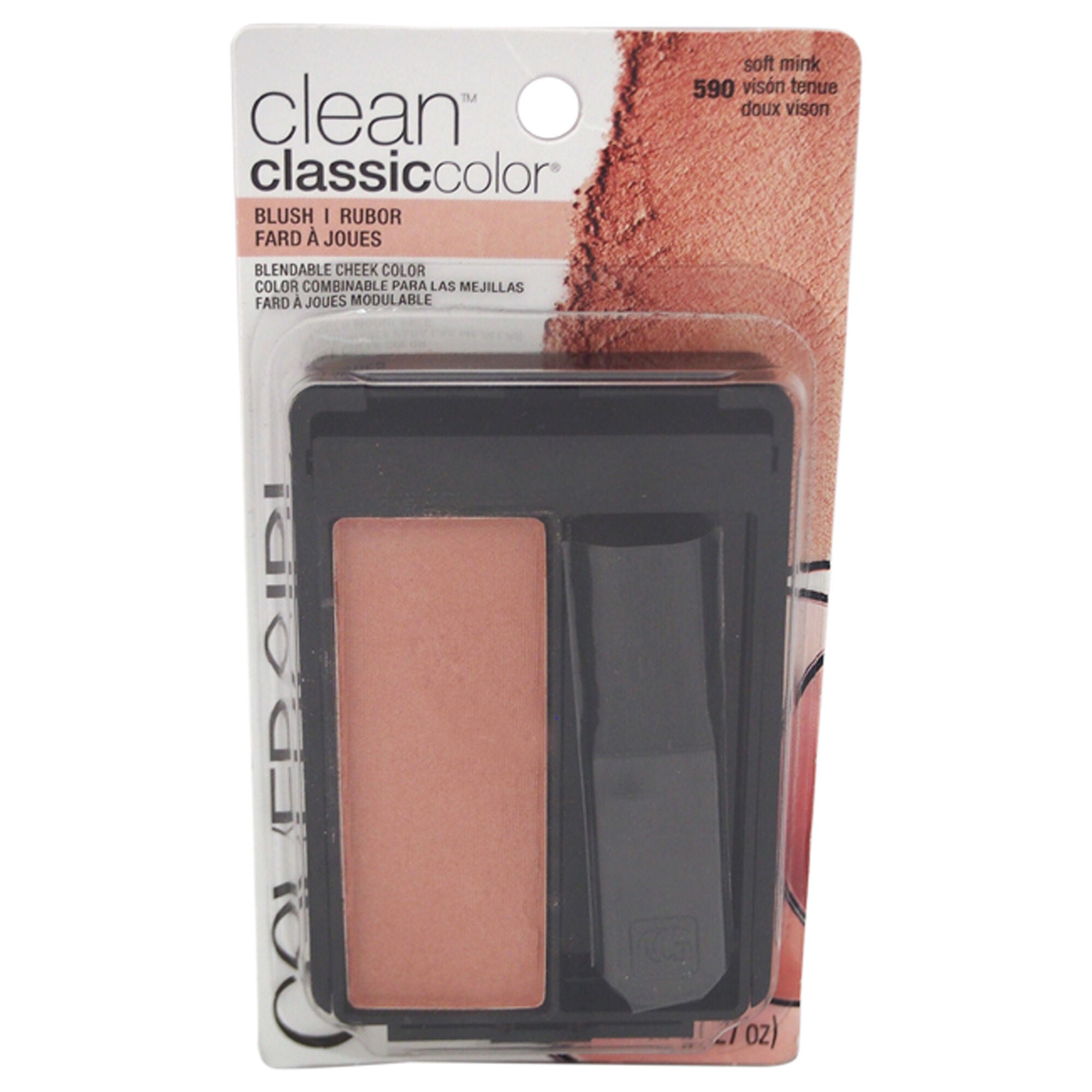 Clean Classic Color Blush - 590 Soft Mink by CoverGirl for Women - 0.3 oz Blush, See Description, hi-res image number 0