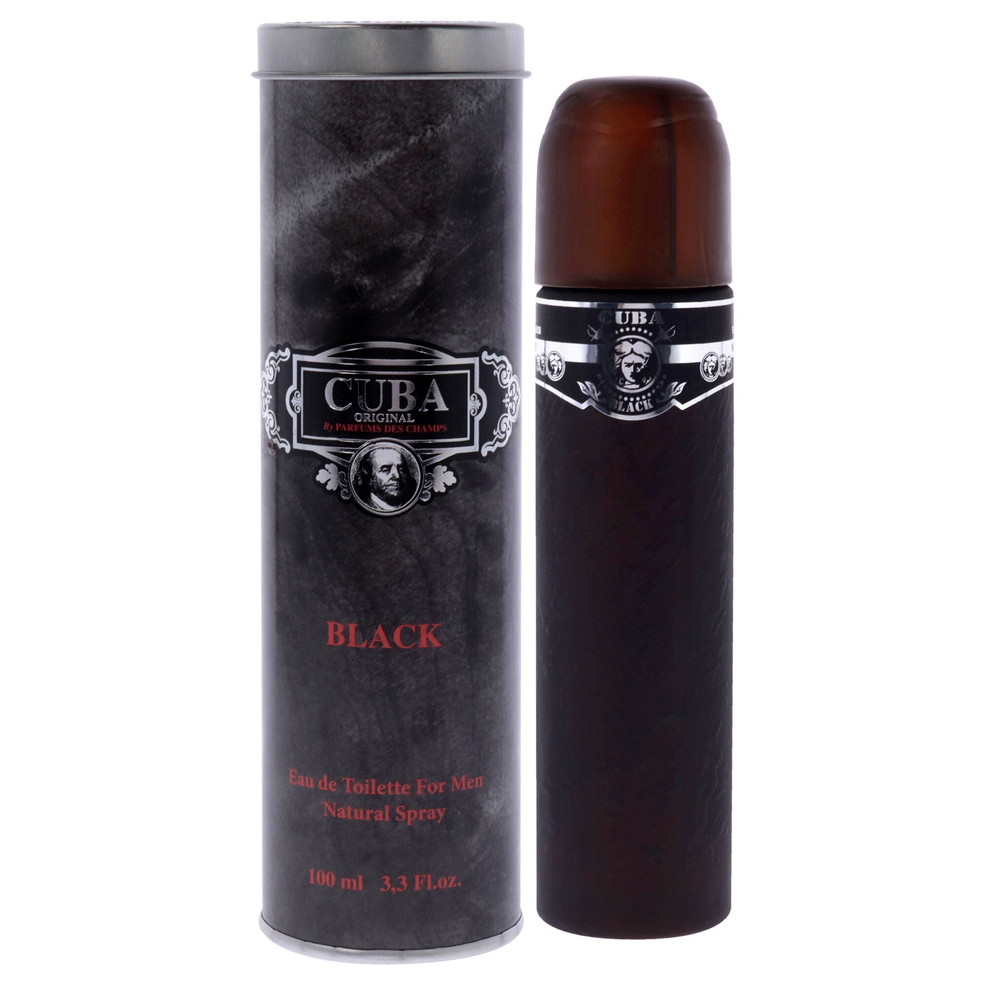 Cuba Black by Cuba for Men - 3.3 oz EDT Spray, See Description, hi-res image number 0